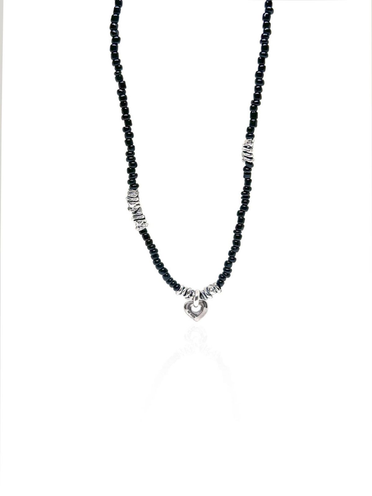 시엔(XIANN) Tangled heart beads N 탱글하트 비즈목걸이