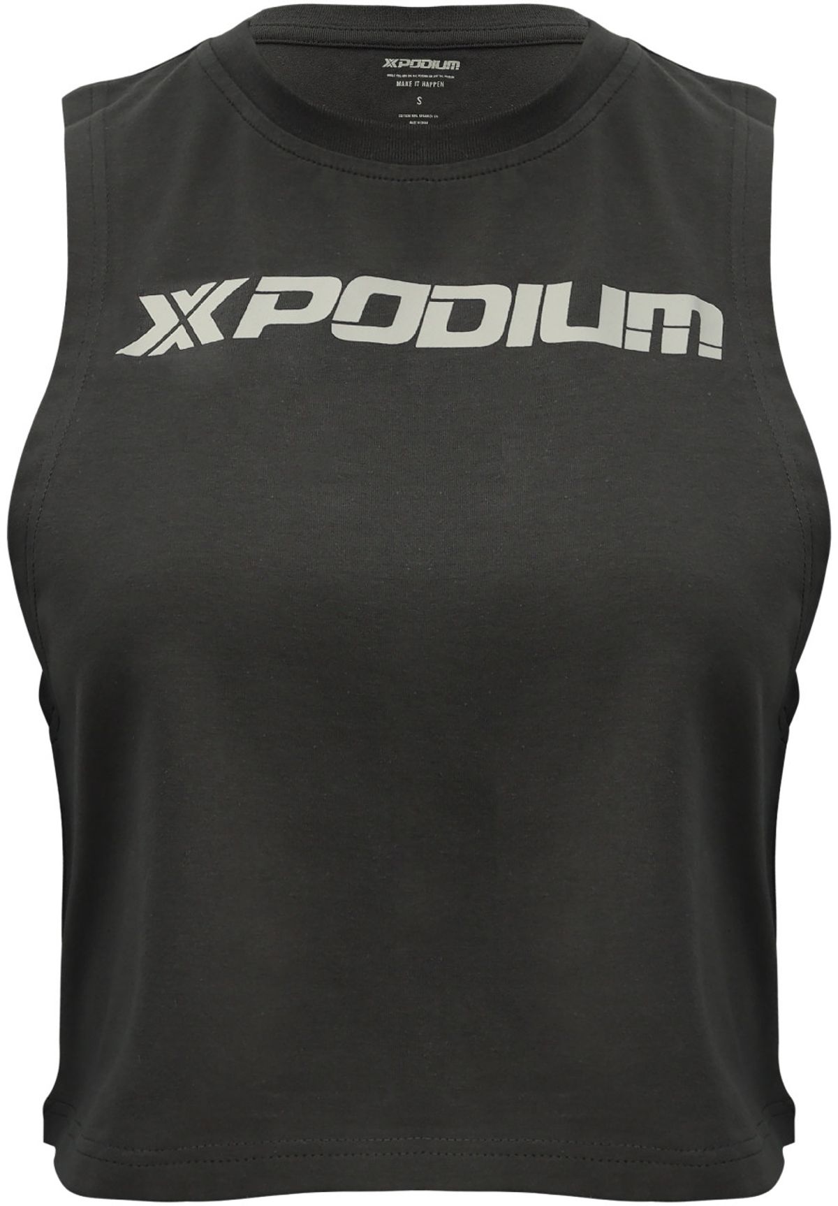 엑스포디움(XPODIUM) V2 기본 로고 크로스핏 크롭 나시