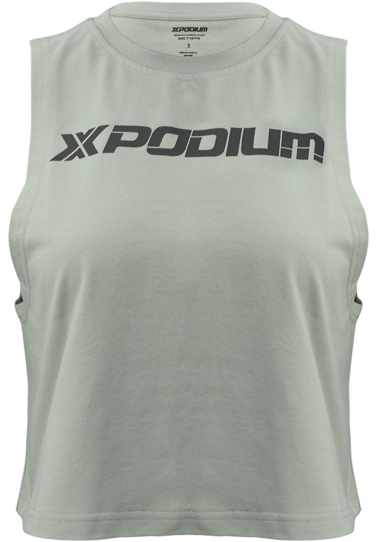 엑스포디움(XPODIUM) V2 기본 로고 크로스핏 크롭 나시