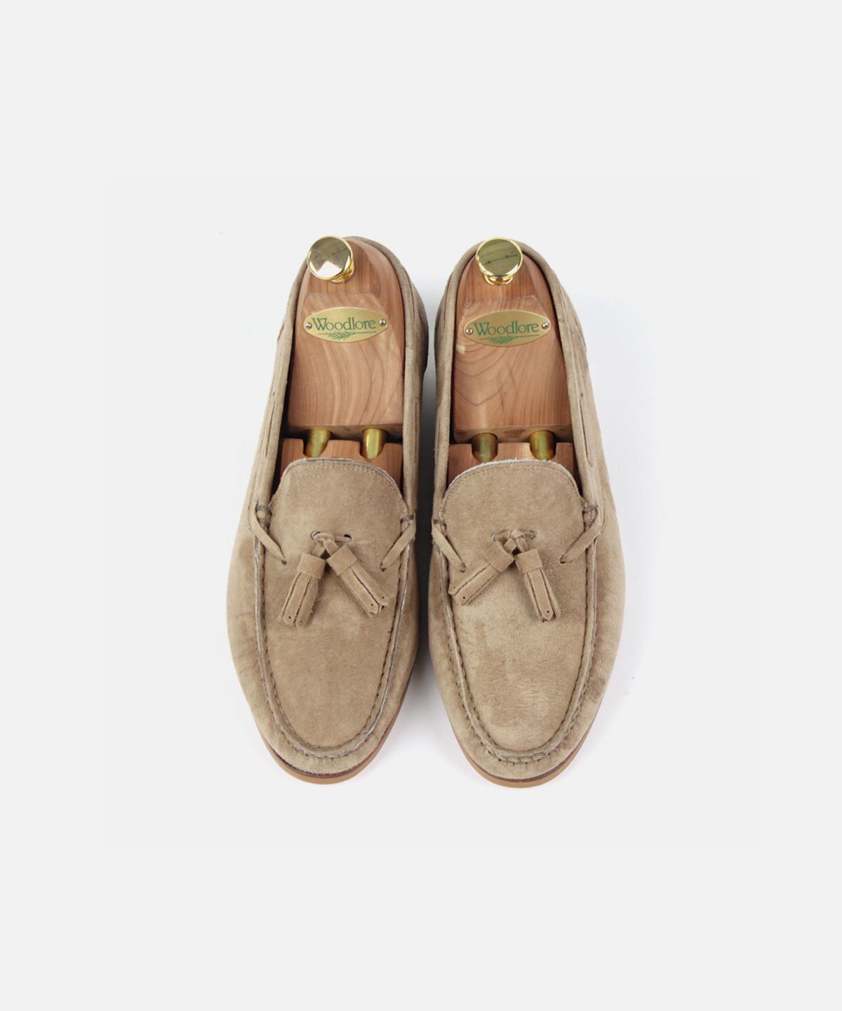 커스텀무드(CUSTOMMOOD) 에딘 스웨이드 테슬로퍼(olive khaki)