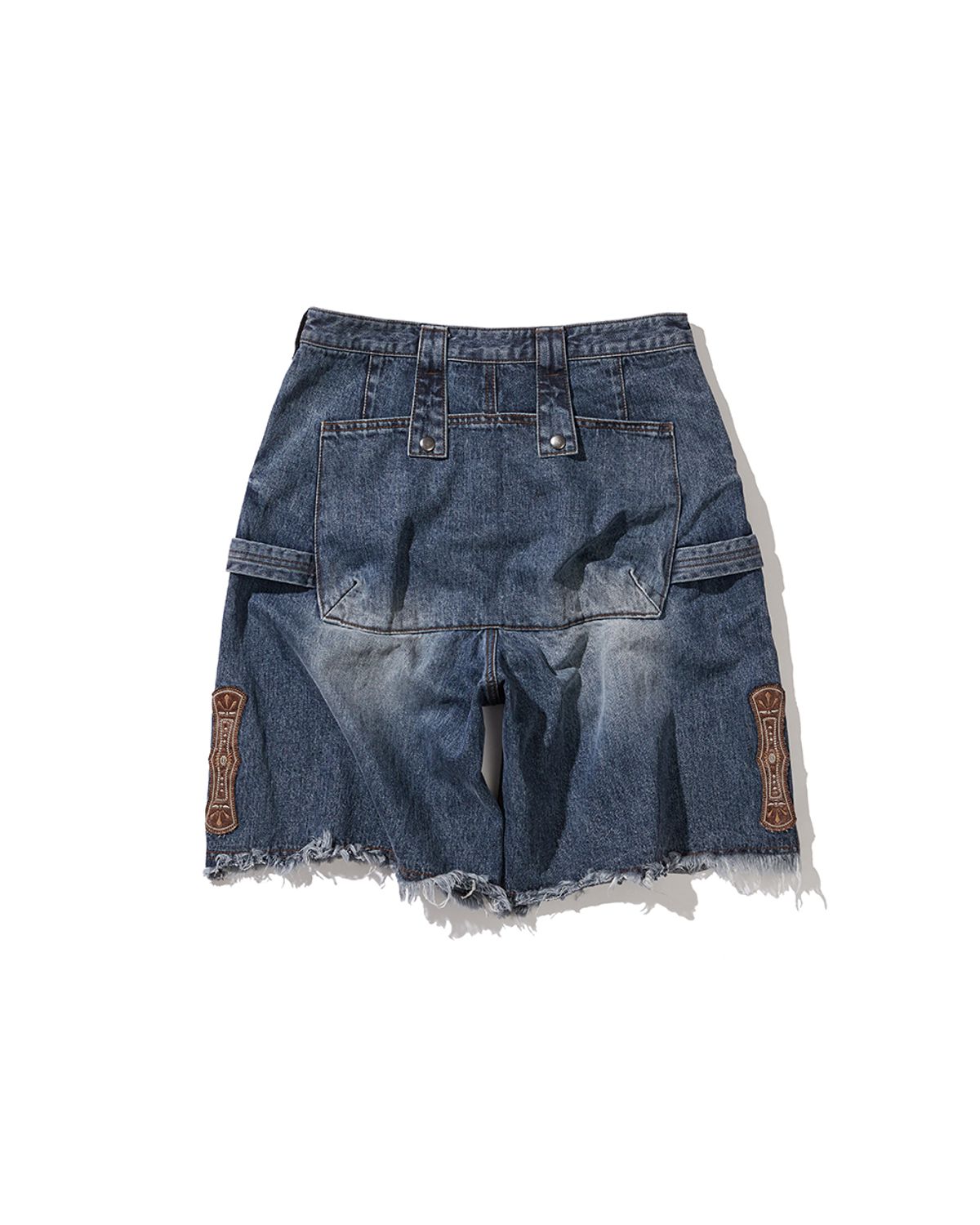 카락터(KARACTOR) Goblin denim BERMUDA shorts / Vintage blue