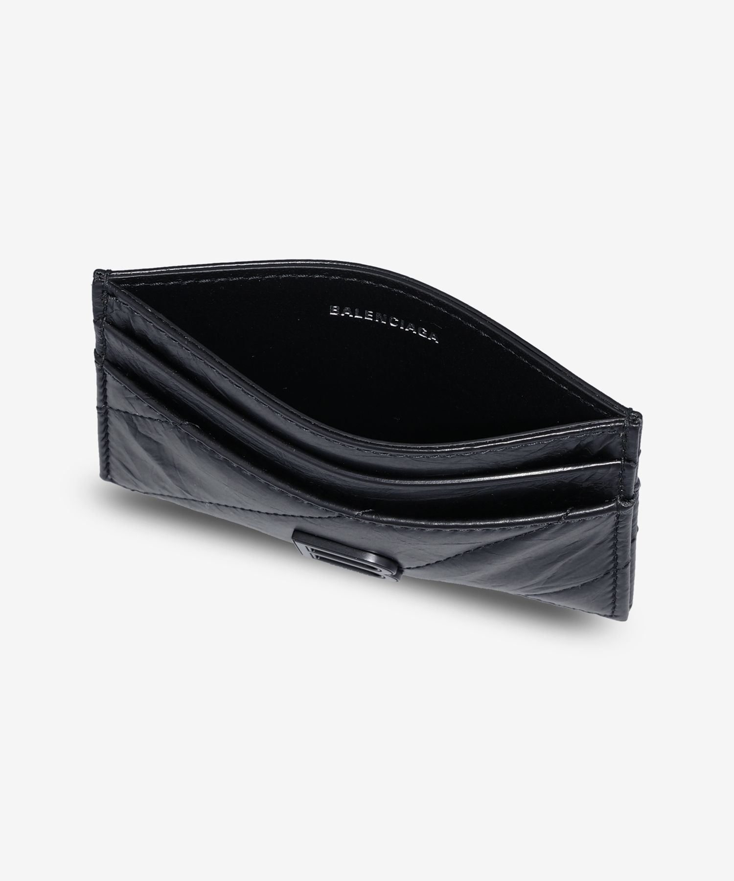 ★BALENCIAGA★ 766467 CRUSH カードホルダー ホワイト の ウィメンズ Crush フラップコイン&カードホルダー
