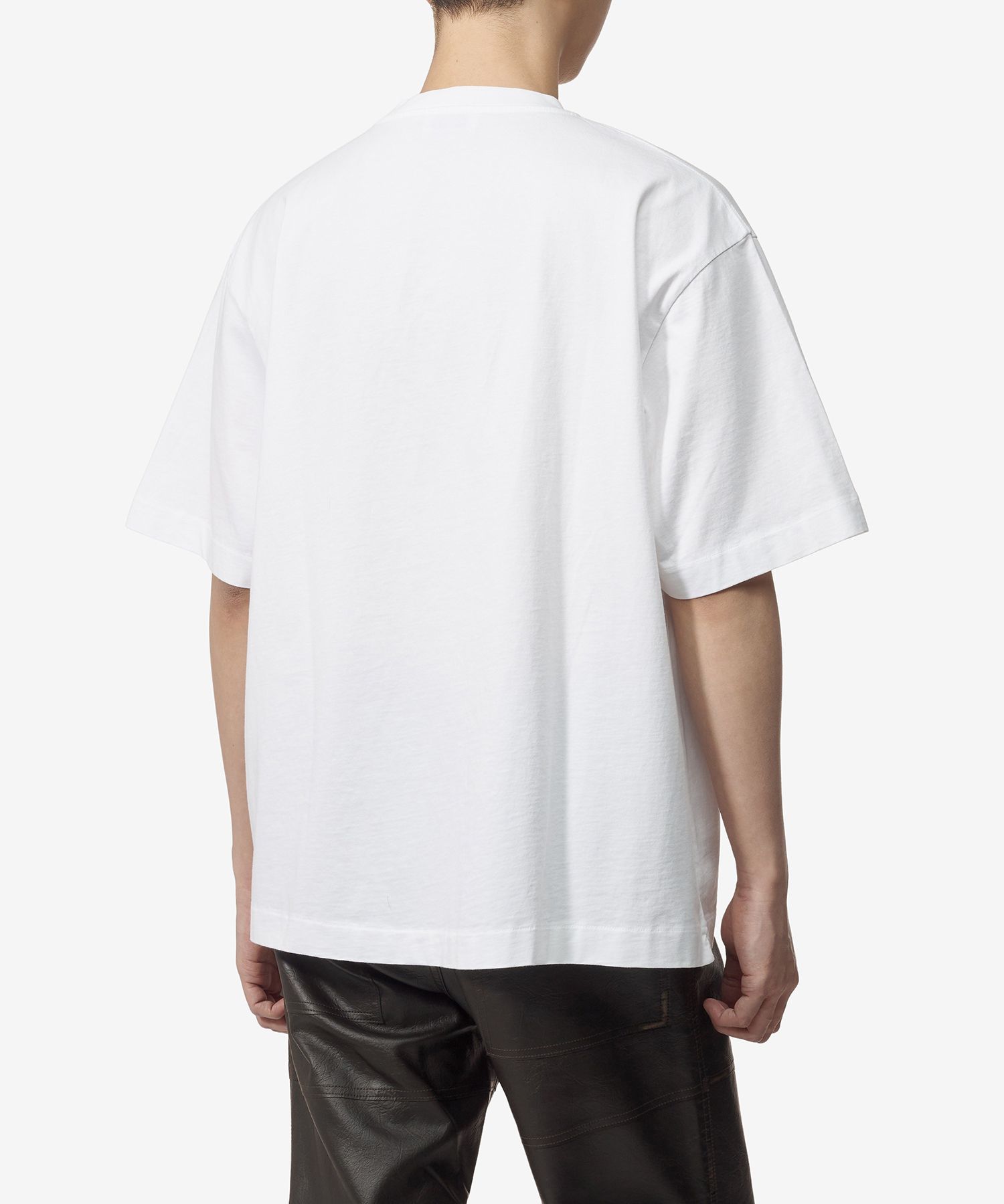 MUSINSA | Off White Stamp Skate Short Sleeve T-Shirt - White