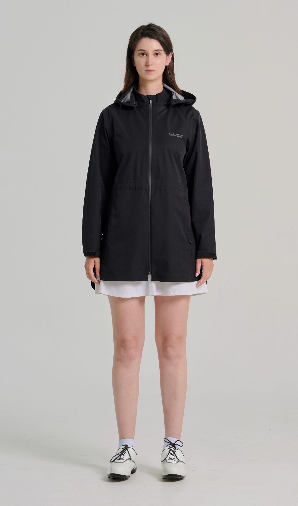 로이볼 골프(LOYBALLGOLF) 3Layer Rain Coat - Black
