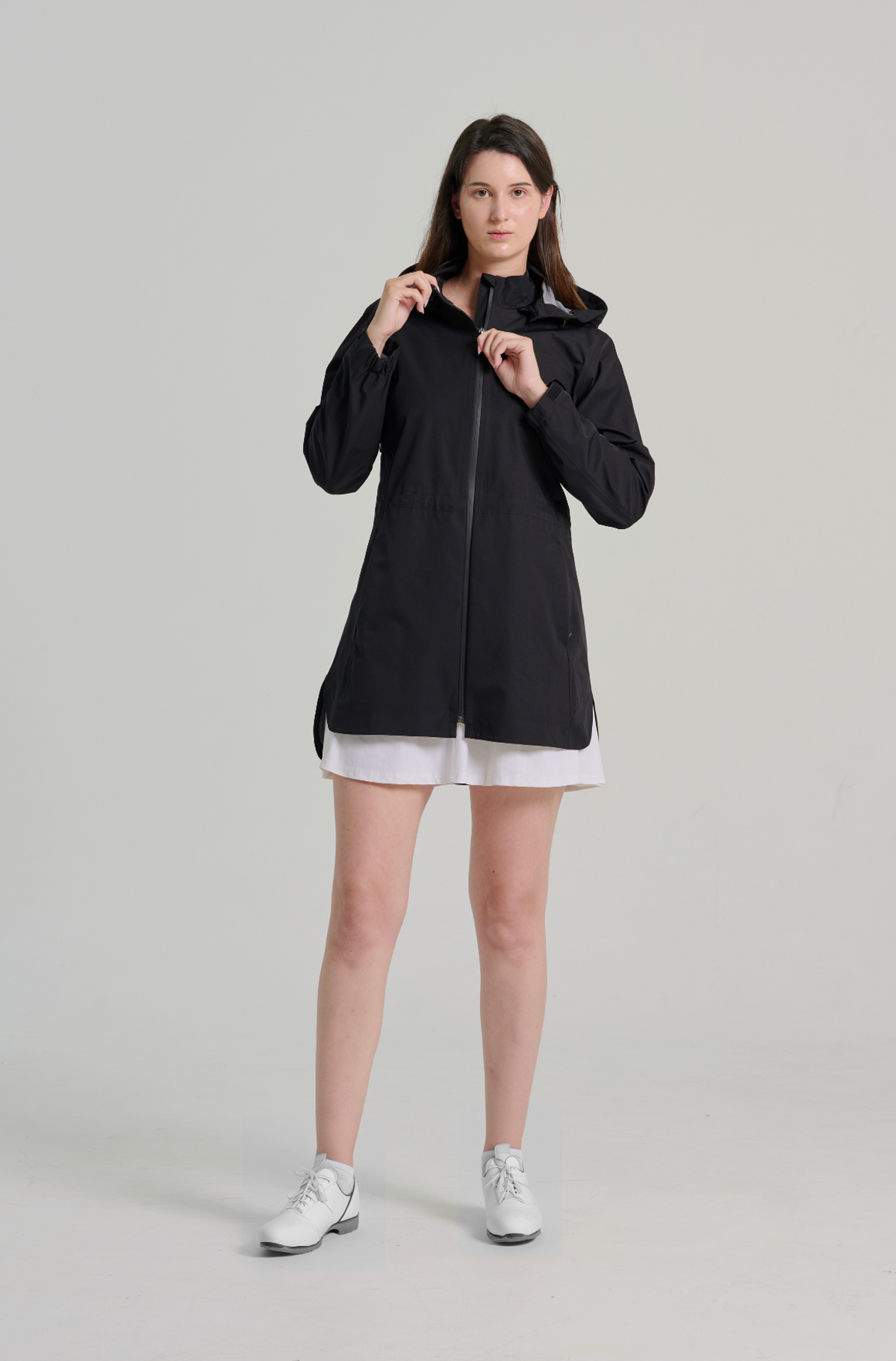 로이볼 골프(LOYBALLGOLF) 3Layer Rain Coat - Black
