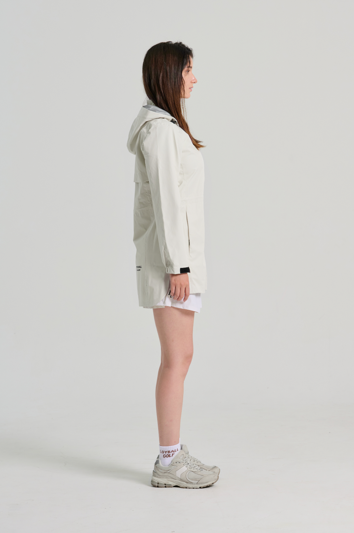 로이볼 골프(LOYBALLGOLF) 3Layer Rain Coat - Cream White