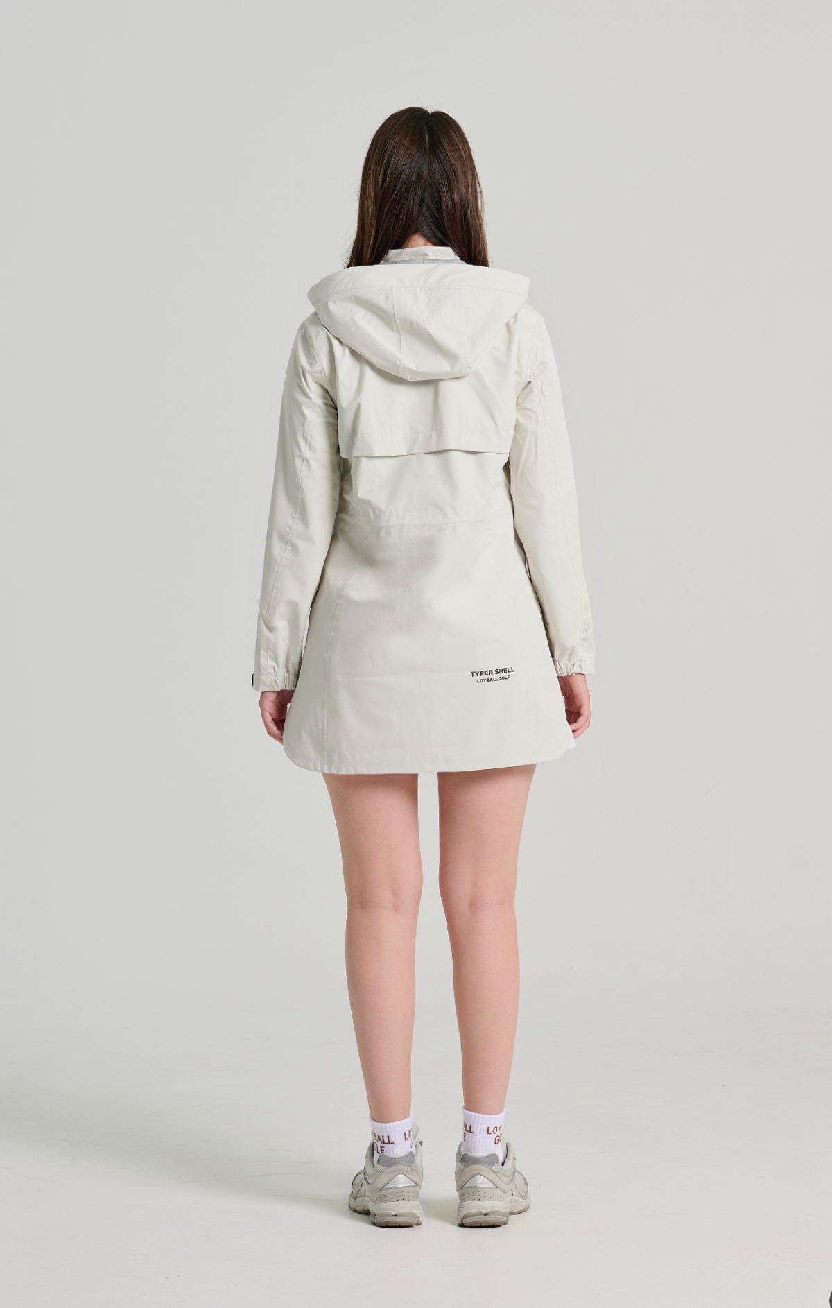 로이볼 골프(LOYBALLGOLF) 3Layer Rain Coat - Cream White