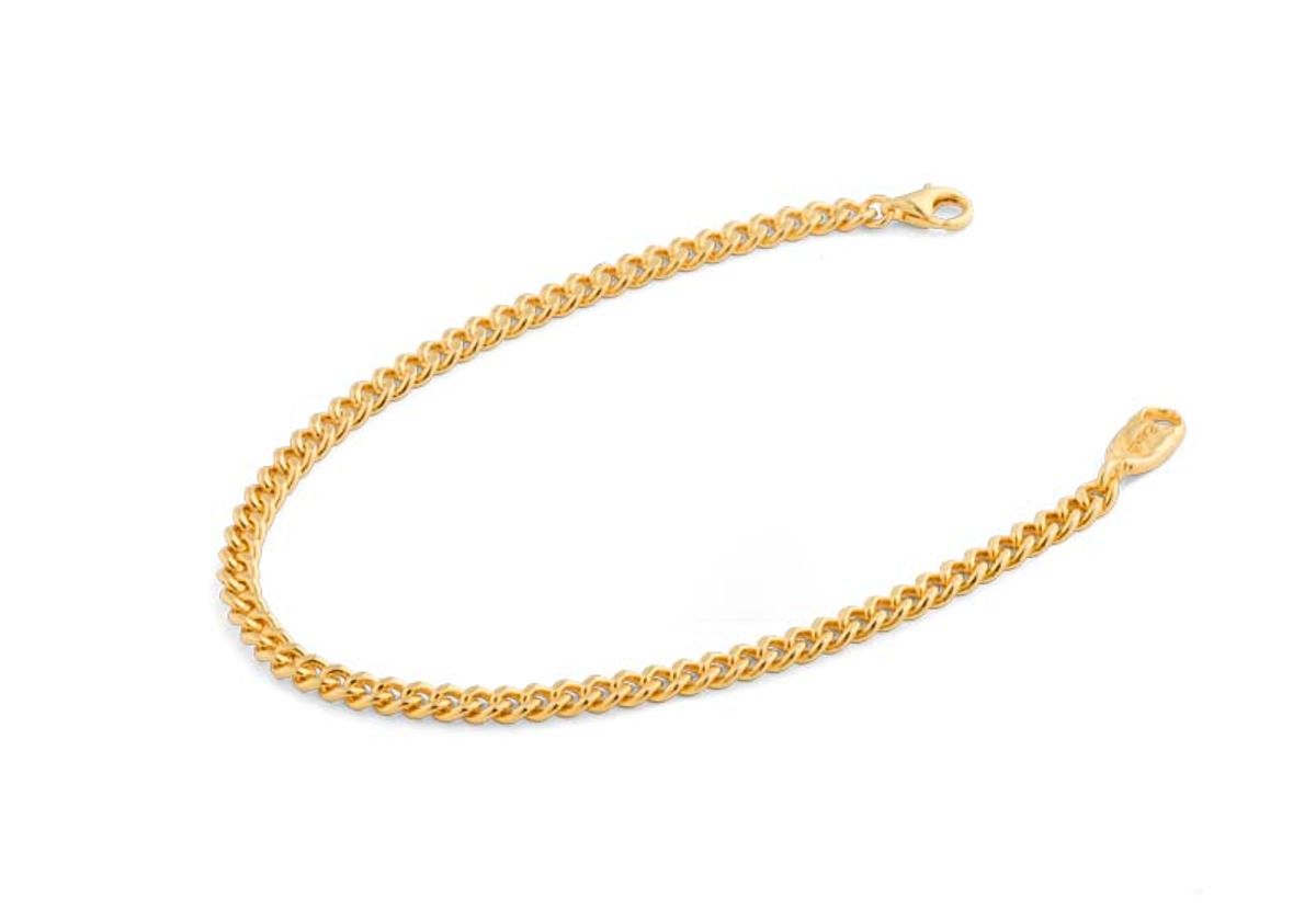 베벨로(BEBELLO) [Bs-416] 925실버  체인팔찌 (gold plating)