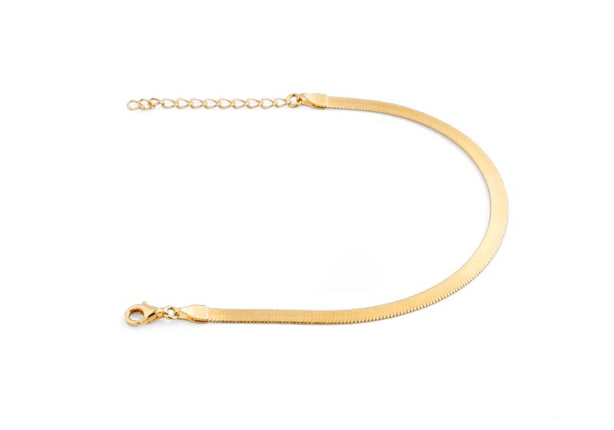 베벨로(BEBELLO) [Bs-419] 925실버 스네이크 체인팔찌 (18k gold plating)
