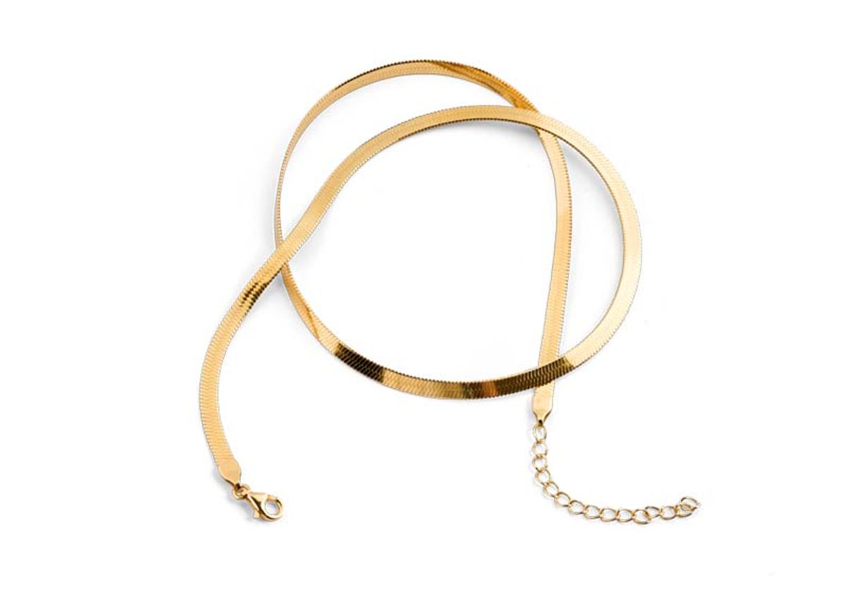 베벨로(BEBELLO) [Bs-421] 925실버 스네이크 체인목걸이 (18k gold plating)