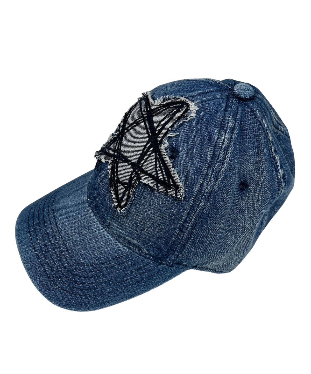 스케이터락(SK8ER ROCK) Doodle Star Washing Denim Ball Cap (blue)