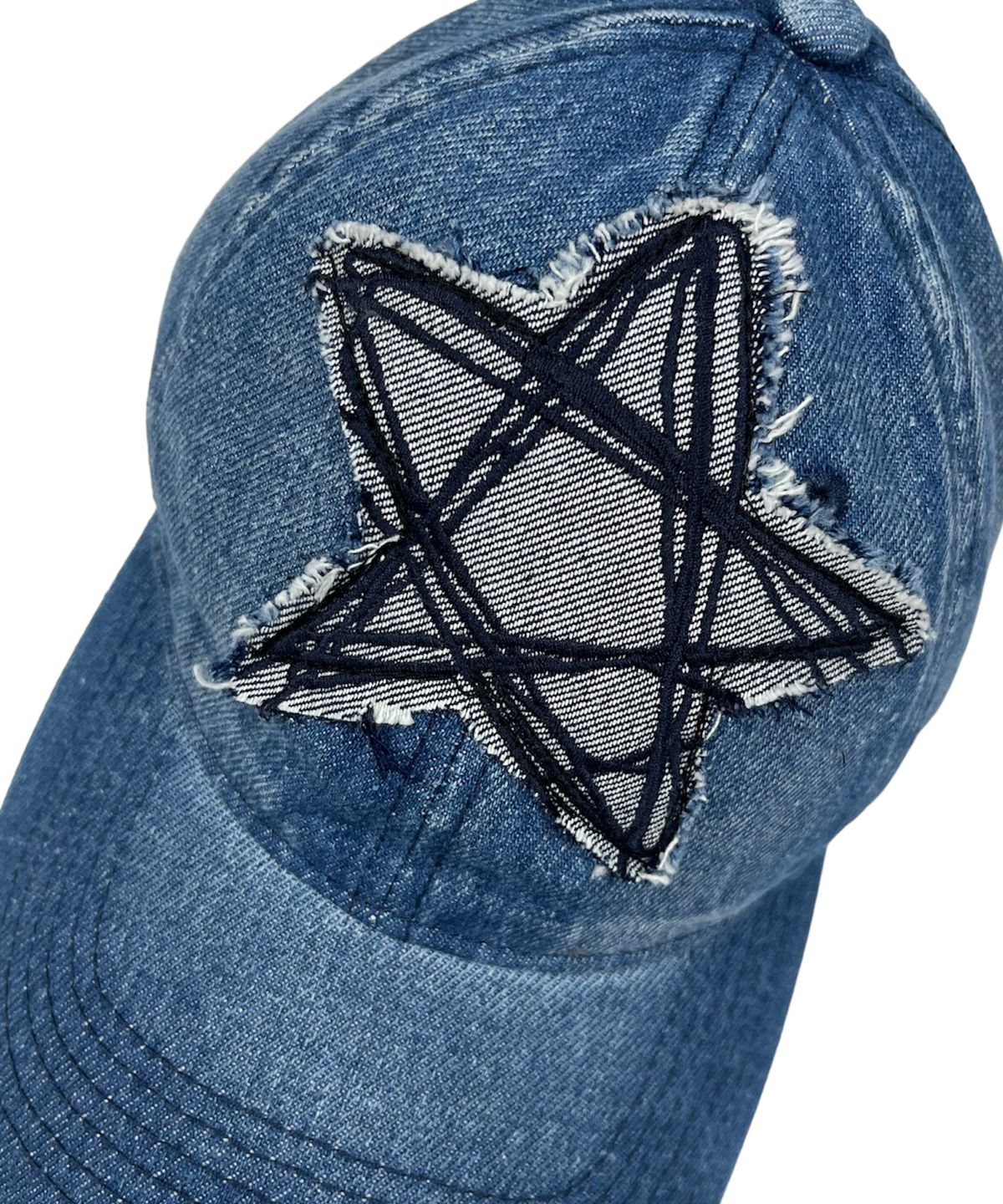 스케이터락(SK8ER ROCK) Doodle Star Washing Denim Ball Cap (blue)
