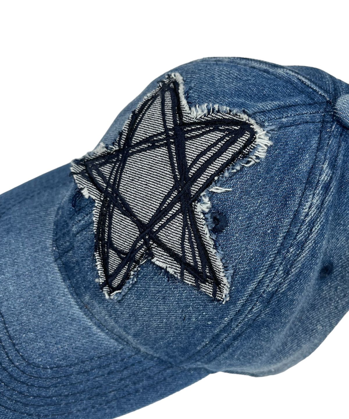 스케이터락(SK8ER ROCK) Doodle Star Washing Denim Ball Cap (blue)