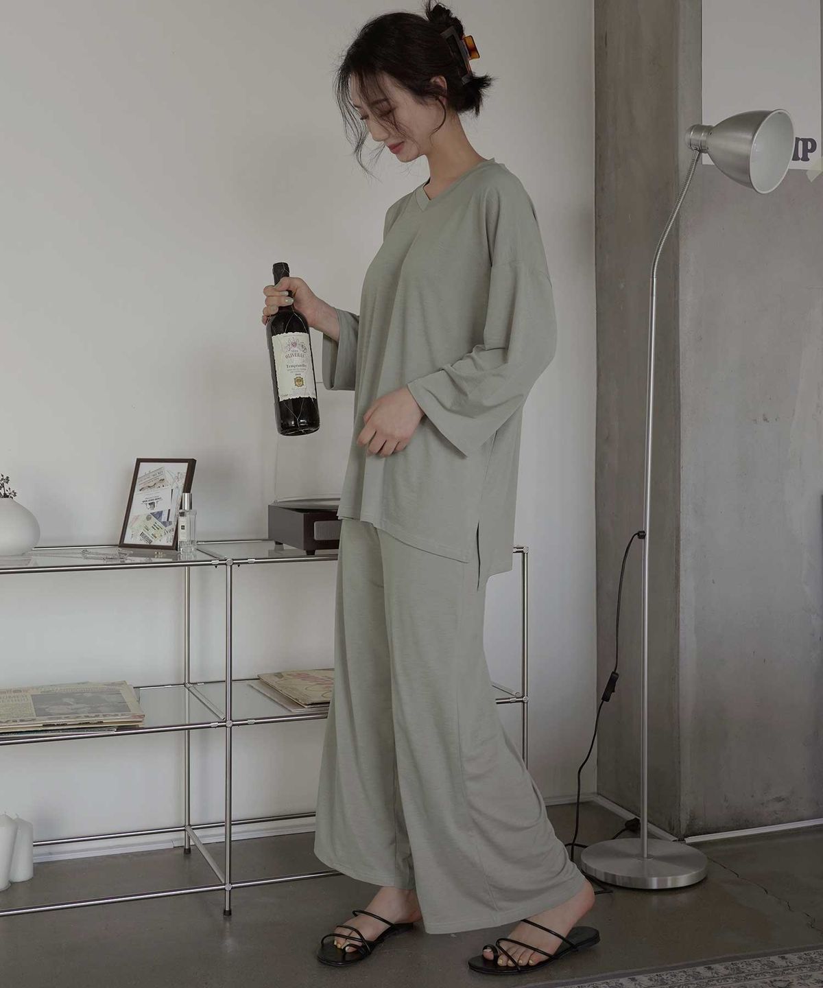 파란(PALAN) 불가리 브이넥 와이드세트