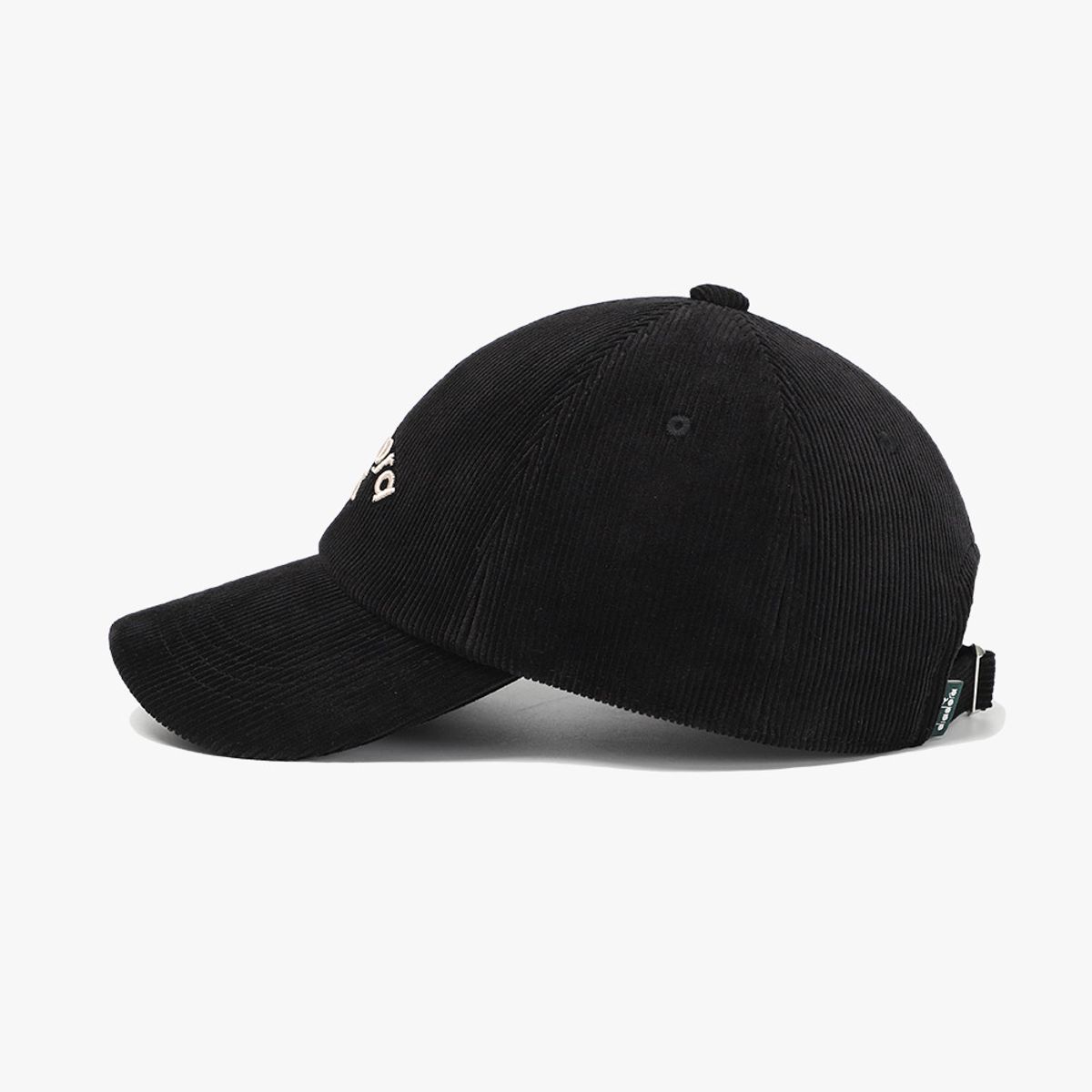 디아도라(diadora) 스웨이드 볼캡 BLACK