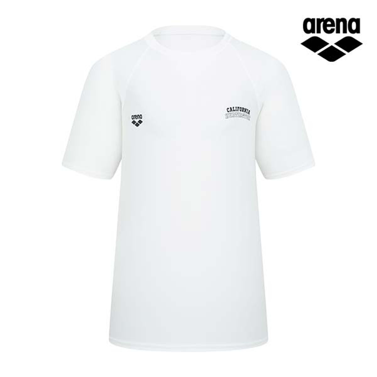 아레나(ARENA) 남성 헌팅턴 릴렉스핏 숏슬리브 래쉬가드 A4BM1RR43WHT