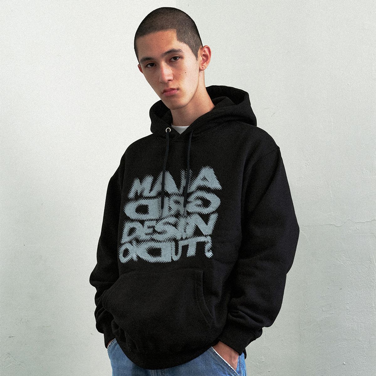 마하그리드(MAHAGRID) HALFTONE HOODIE_3colors(MG2DFMM423A)