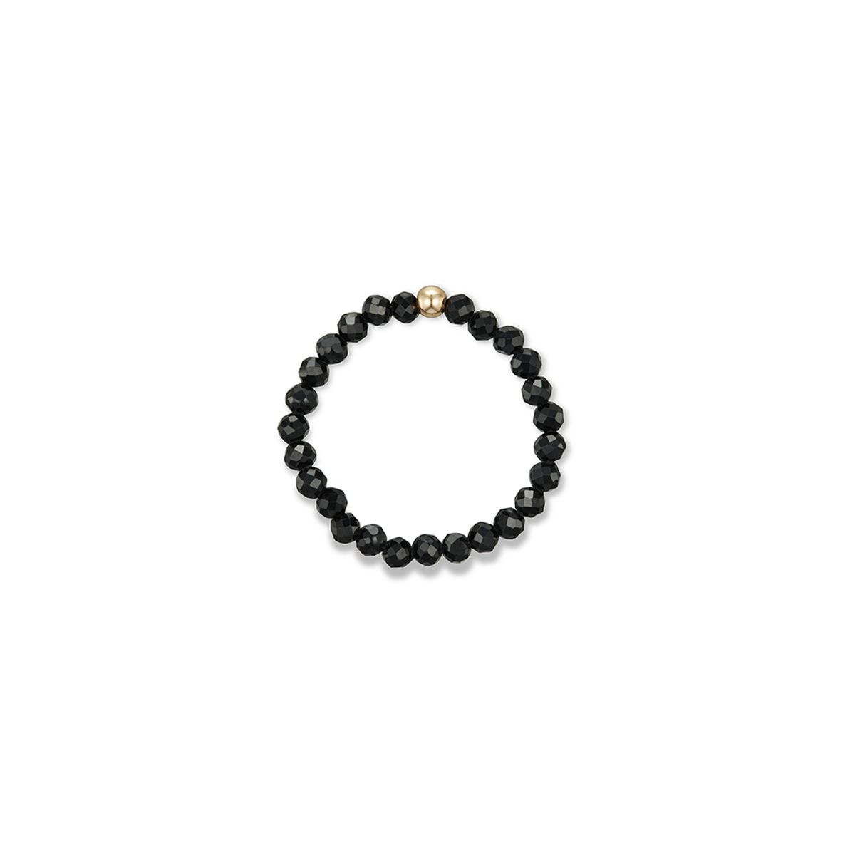 룬느(LUNNE) 14k 블랙 스피넬 골드 볼 반지 (14k골드) #LFR05