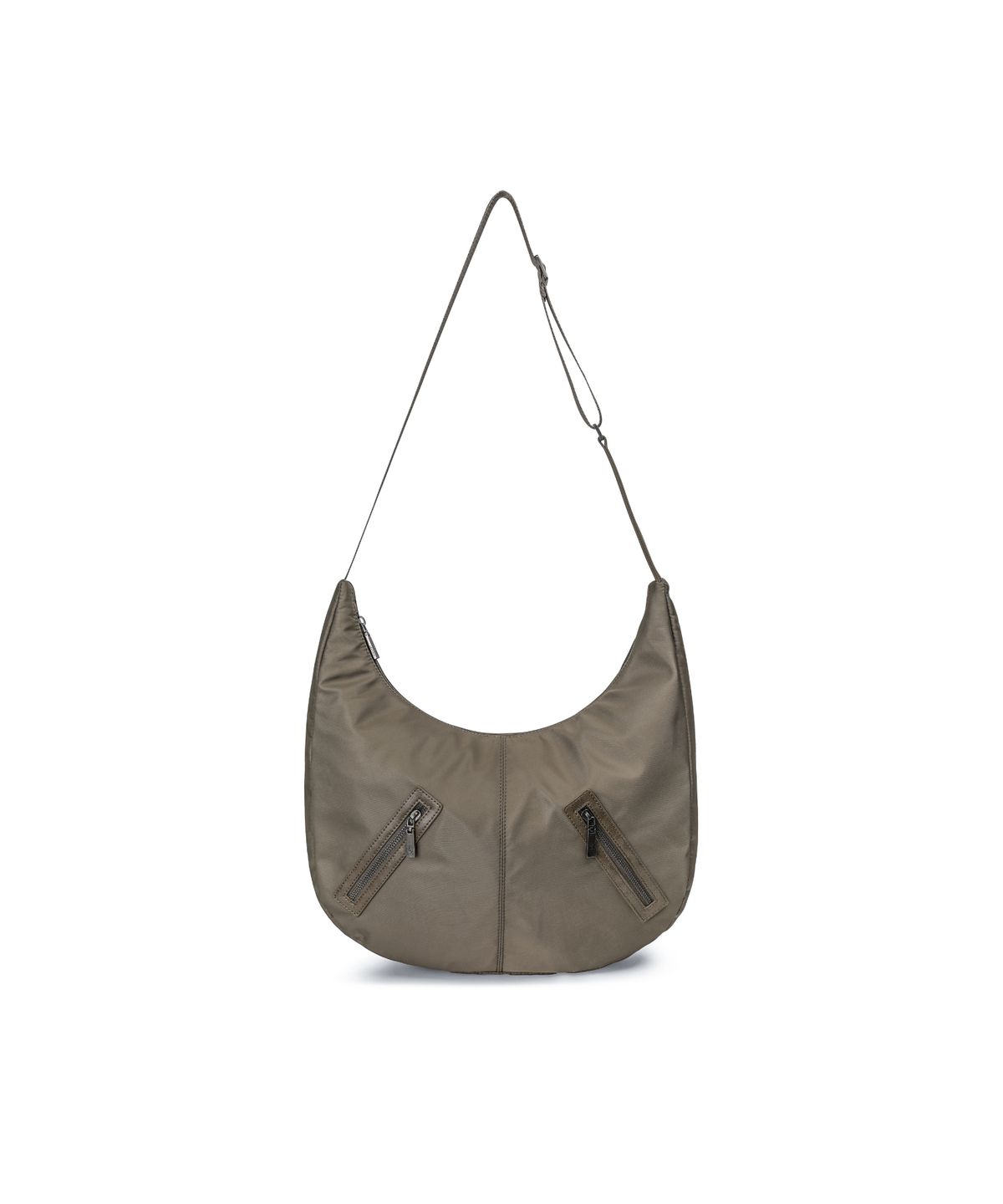 레더리(LEATHERY) 스플릿 나일론 크로스백 [KHAKI BEIGE]
