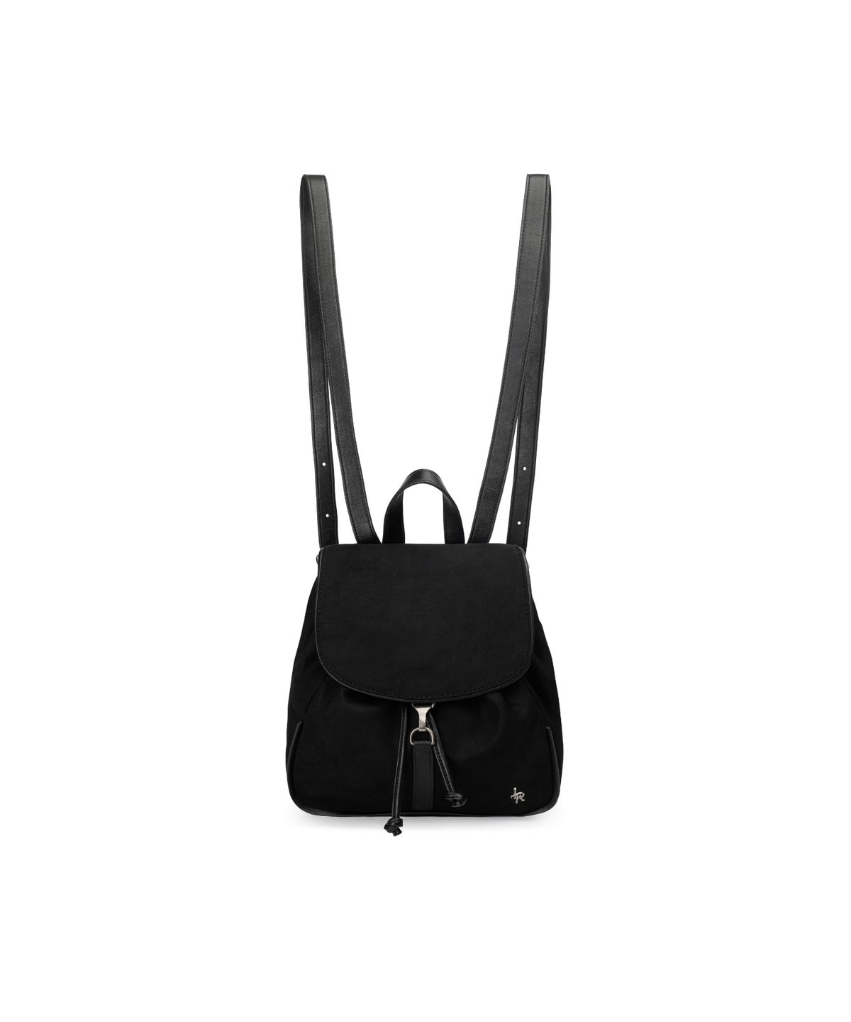 레더리(LEATHERY) 브릿지 스웨이드 백팩 [BLACK]