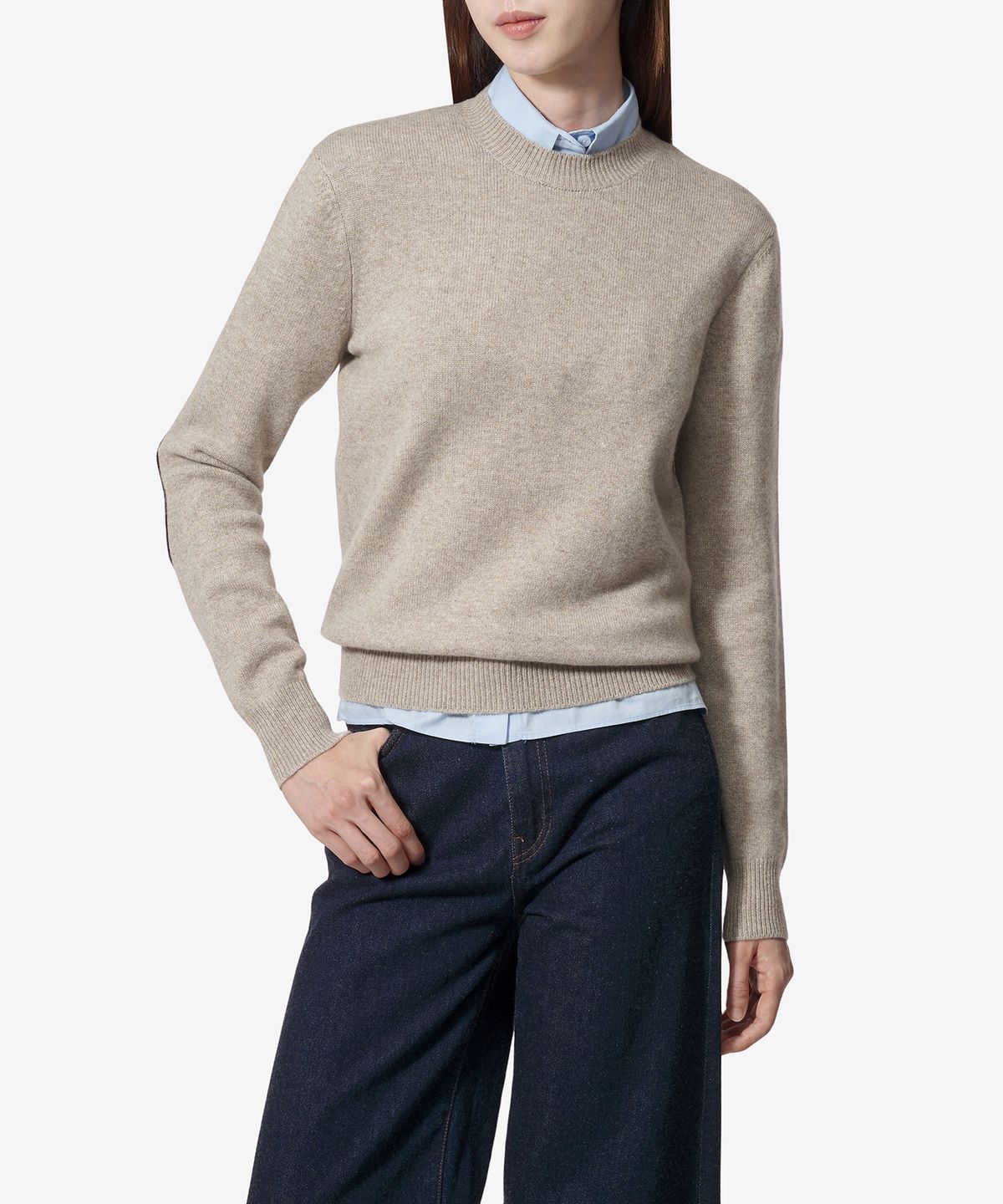 보테가베네타(BOTTEGA VENETA) 캐시미어 니트 - 데저트 / 772380V2MM09734