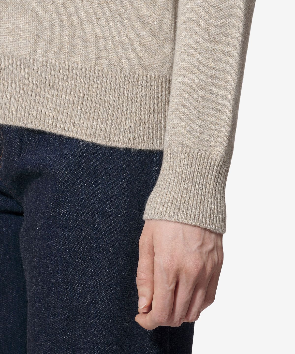 보테가베네타(BOTTEGA VENETA) 캐시미어 니트 - 데저트 / 772380V2MM09734