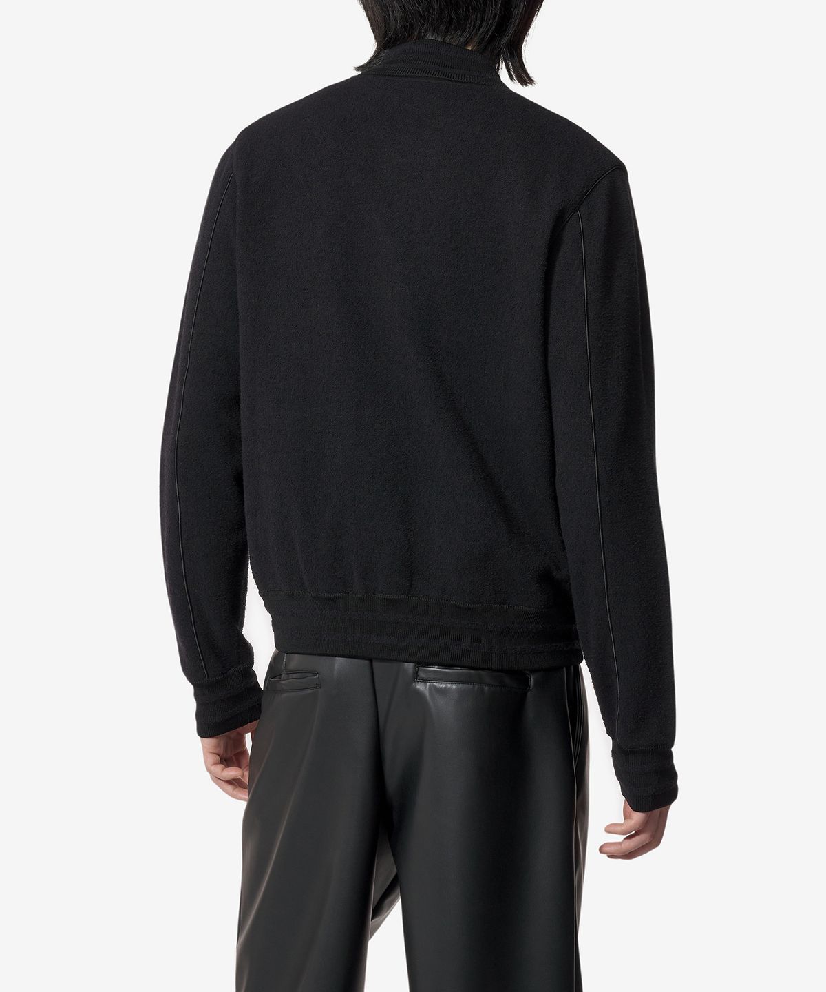 지방시(GIVENCHY) GIVENCHY 1952 니트 바시티 재킷 - 블랙 / BM017P4YJ9001