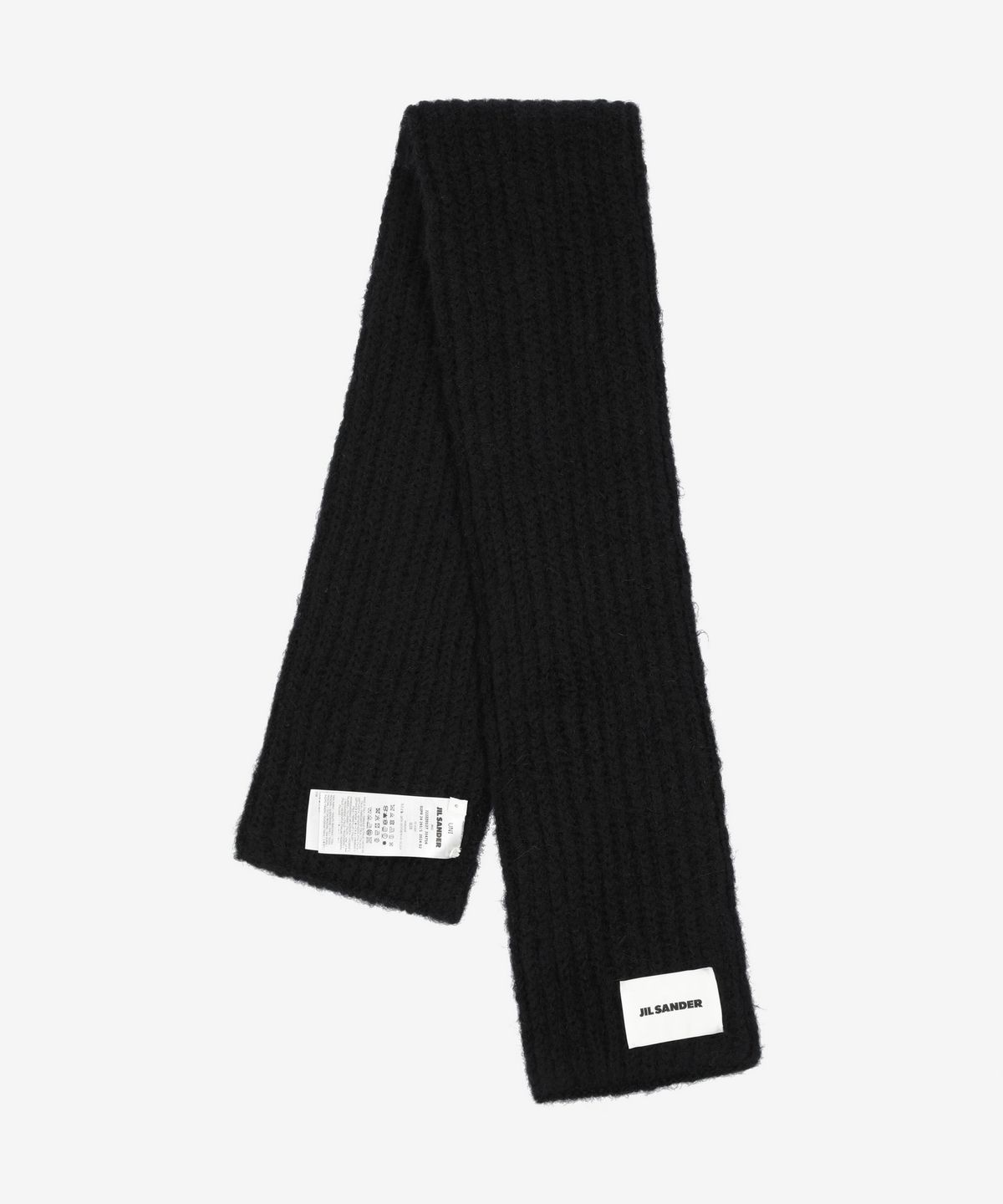 질 샌더(JIL SANDER) 로고 패치 스카프 - 블랙 / J22ZZ0127J14716001