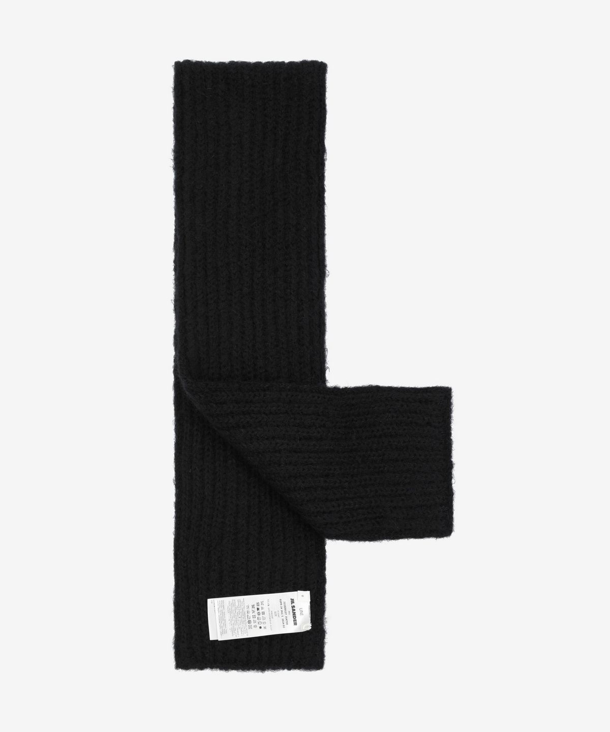 질 샌더(JIL SANDER) 로고 패치 스카프 - 블랙 / J22ZZ0127J14716001