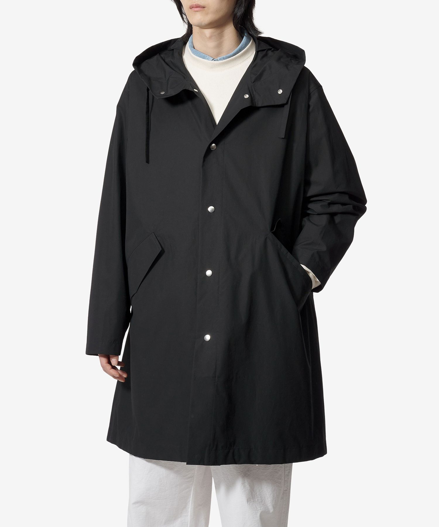 JIL SANDER ロングジャケット MUSINSA公式 | JIL SANDER ビッグロゴロングジャケット - ブラック