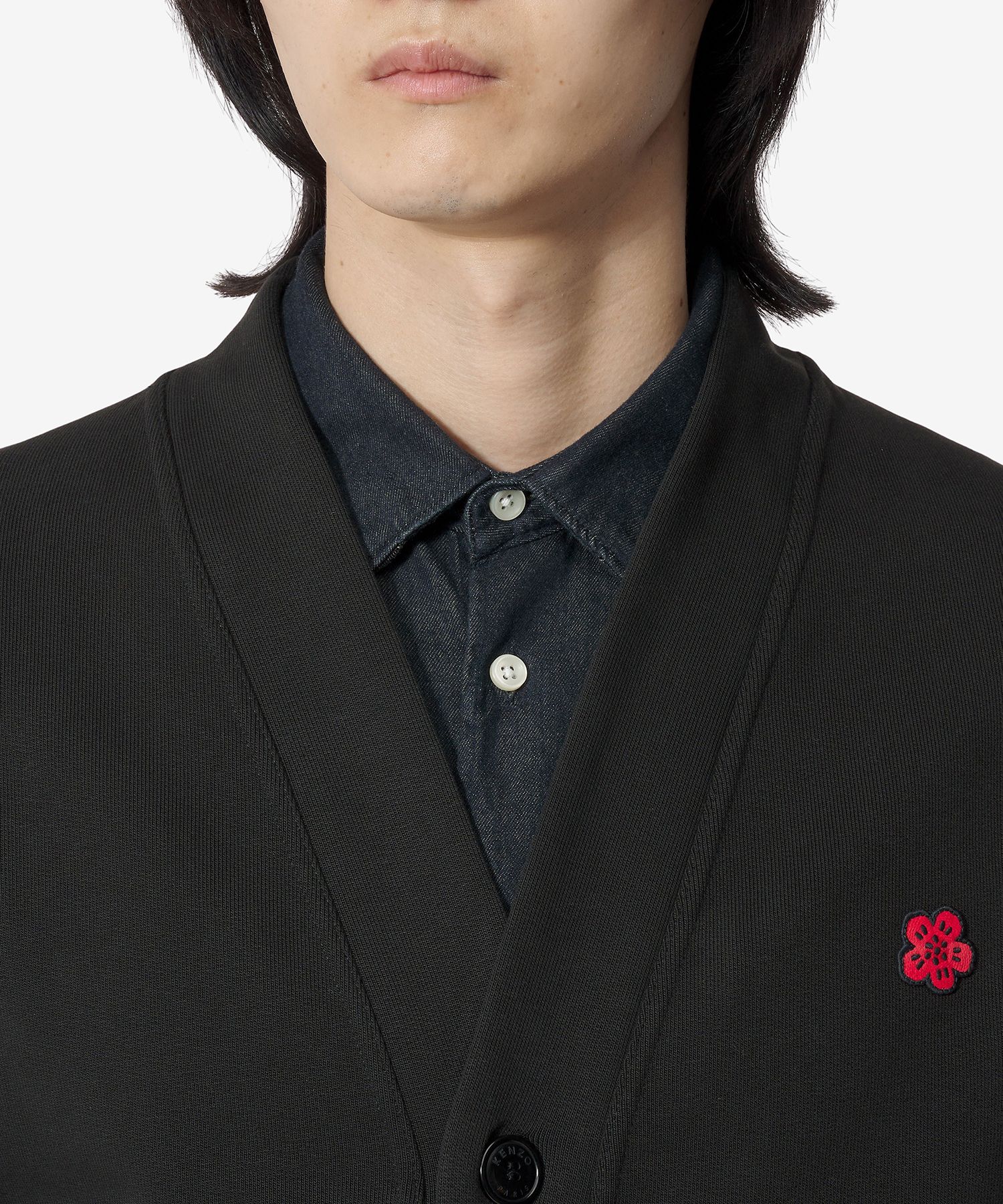 ★KENZO★ Gats Bokeh Flower Cardigan Black FE65SW2264MT99J F MUSINSA | KENZO GATS Bokeh Flower Cardigan - Black