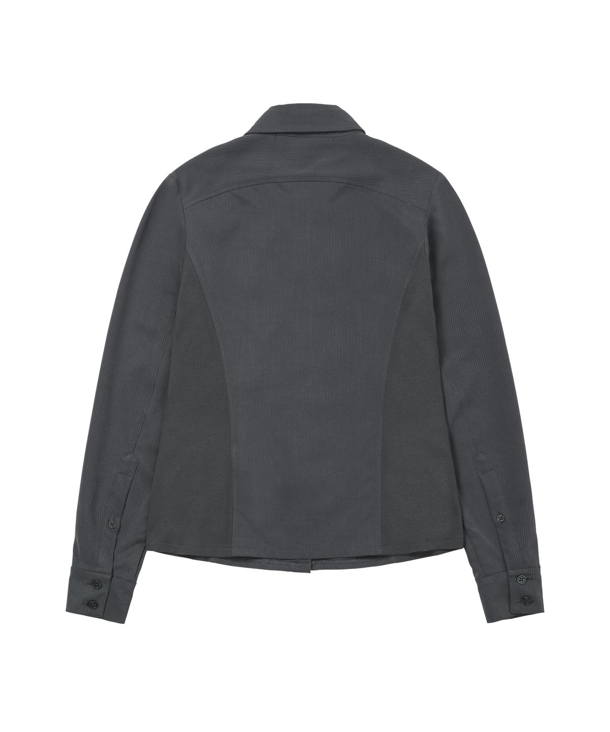 웰빙익스프레스(WELLBEING EXPRESS) Stripe Pocket Shirts Charcoal