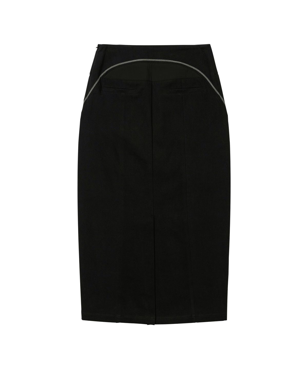 웰빙익스프레스(WELLBEING EXPRESS) Embroidered Long Skirt Black