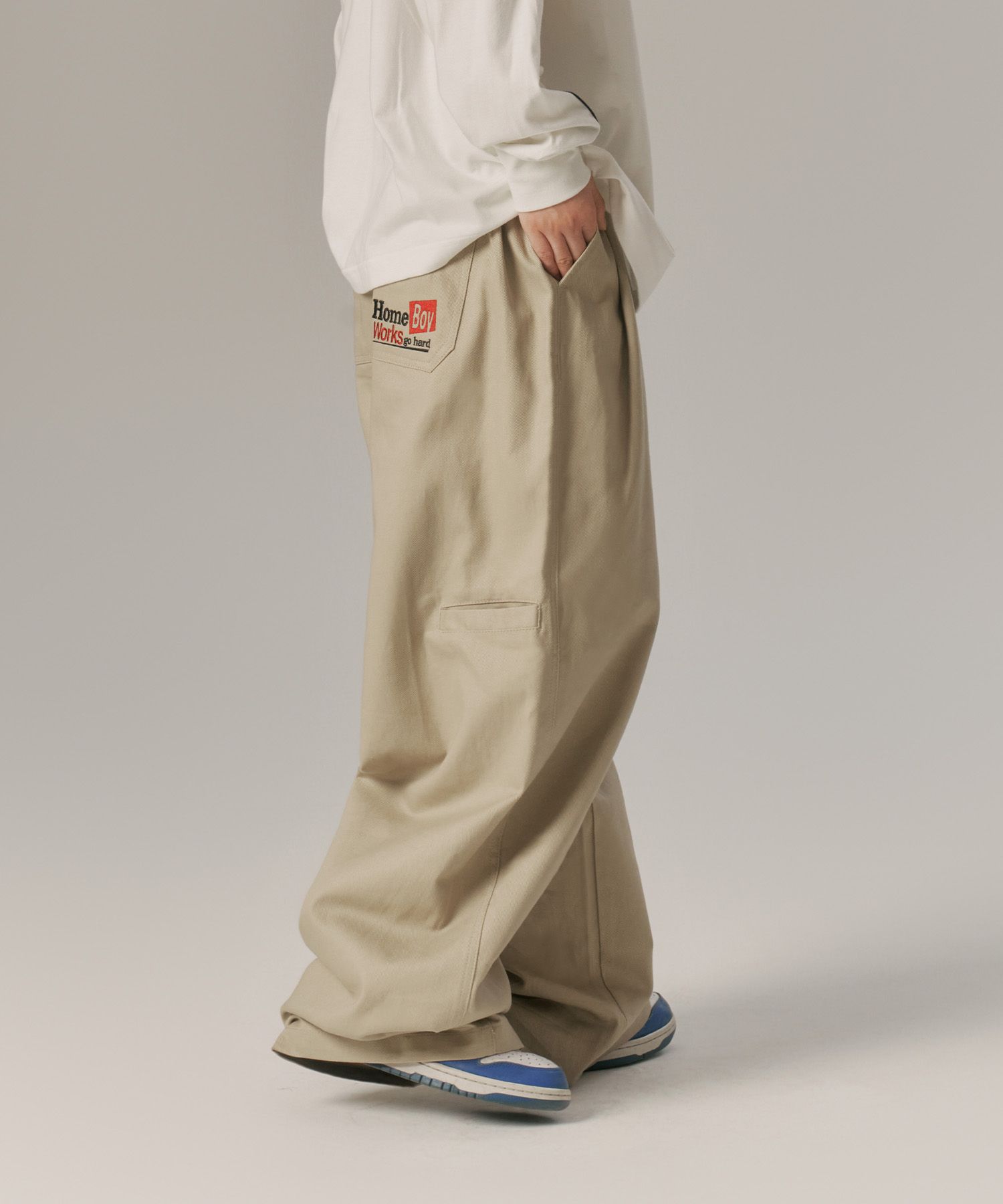 ★Urbandtype.★ Homeboy Balloon Work Pants Beige UBDFPL002BE MUSINSA | URBANDTYPE Homeboy Balloon Work Pants_Beige