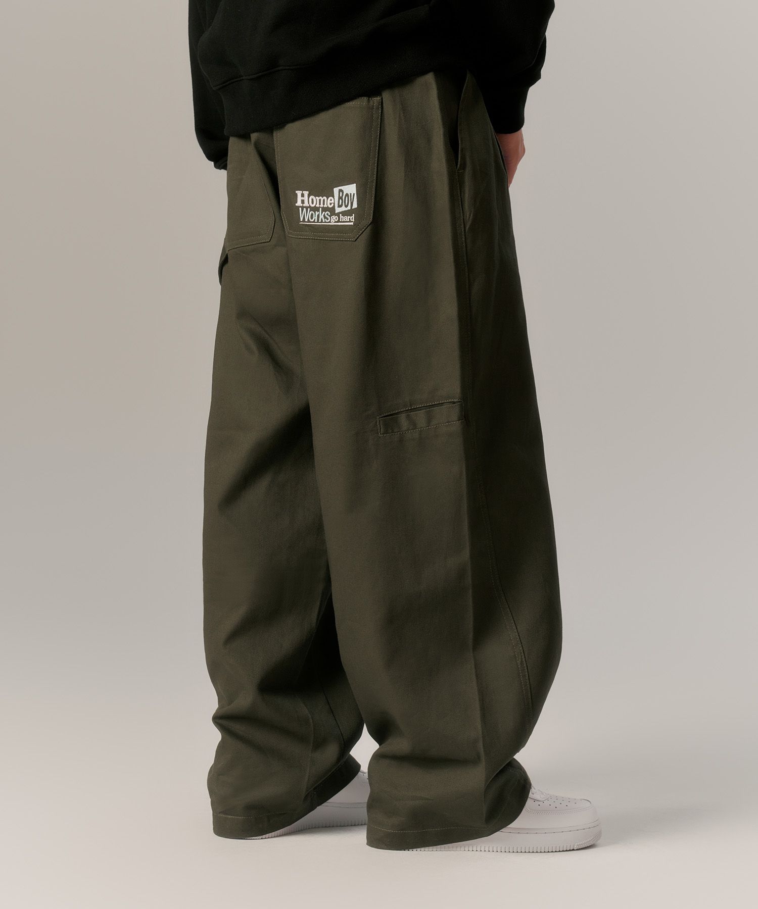 ★Urbandtype.★ Homeboy Balloon Work Pants Khaki UBDFPL002KK MUSINSA | URBANDTYPE Homeboy Balloon Work Pants_Khaki