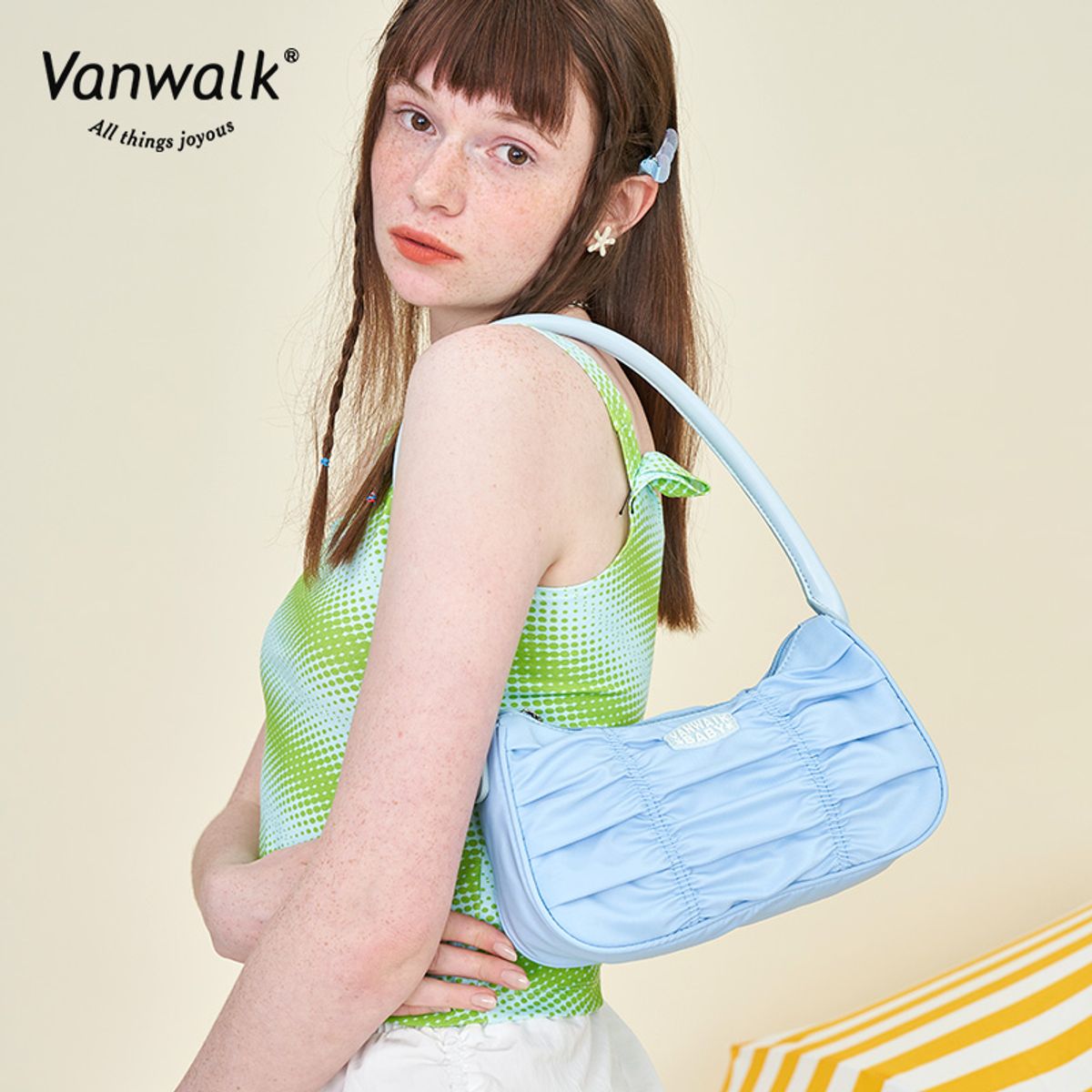반워크(VANWALK) 썬비치 토트백 [오션 스카이]