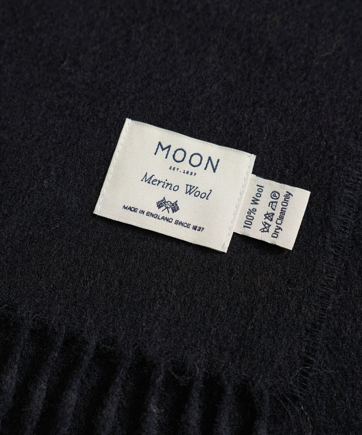 아브라함문(ABRAHAM MOON) 메리노울 머플러 25cm - 블랙