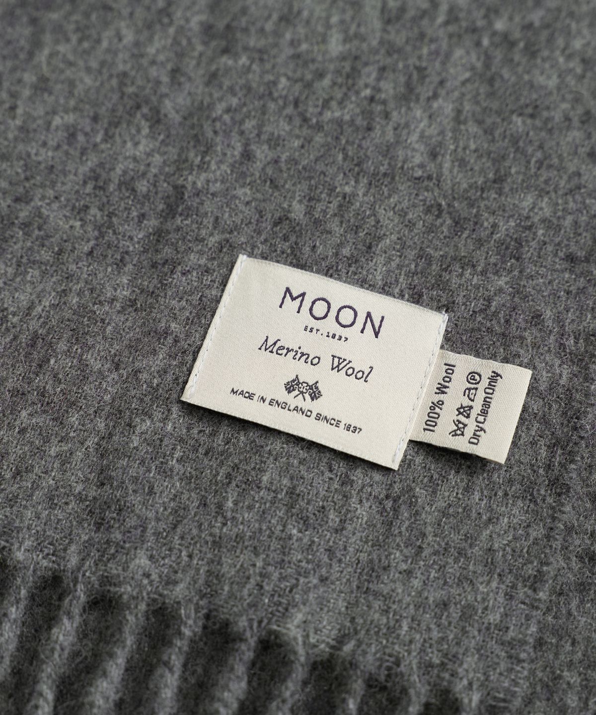 아브라함문(ABRAHAM MOON) 메리노울 머플러 25cm - 그레이