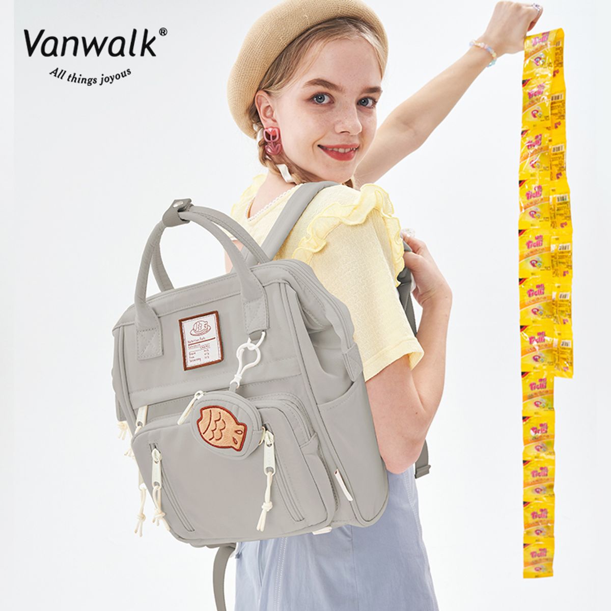반워크(VANWALK) 에이미 코어 대형 백팩 [그레이]