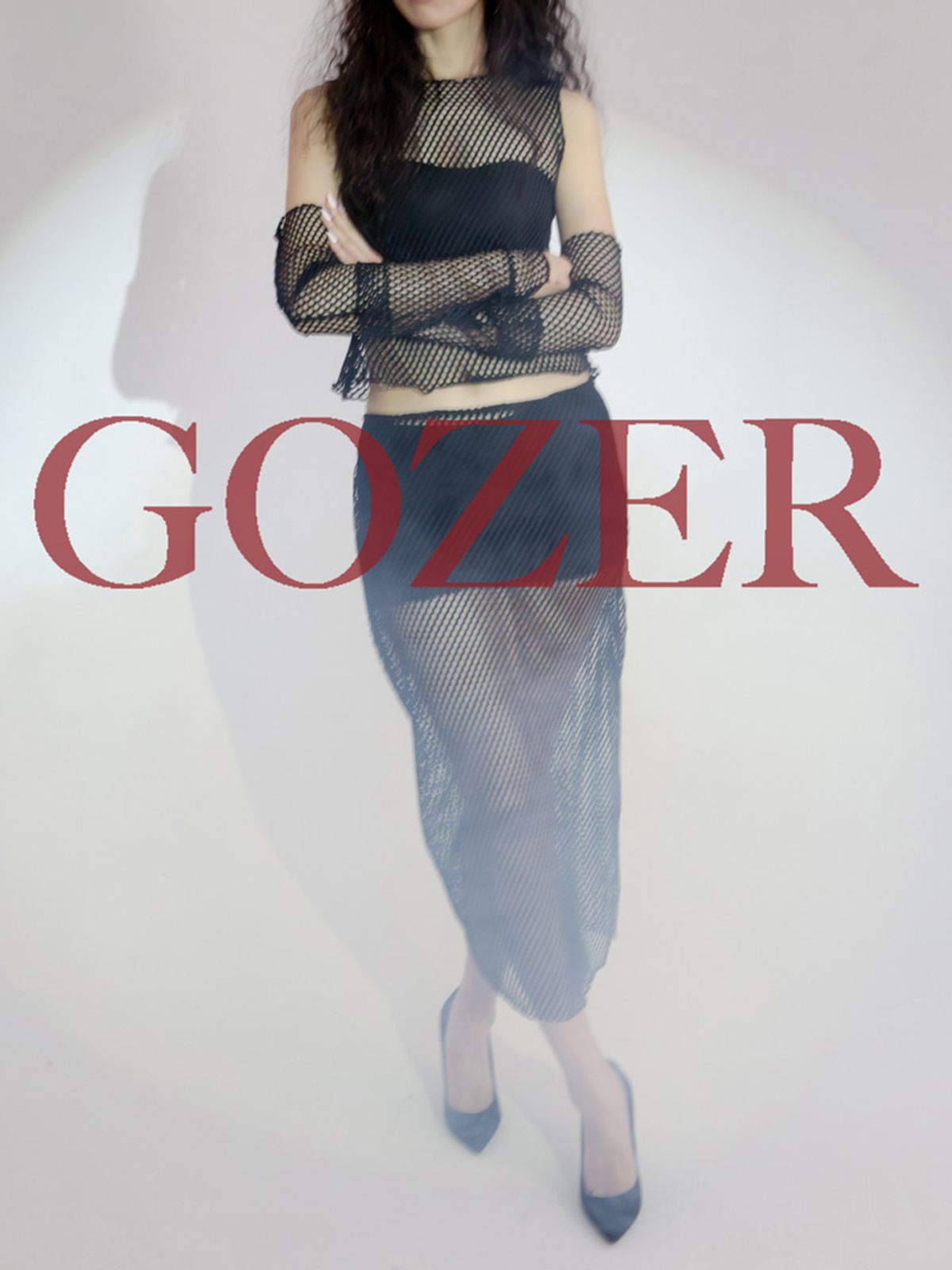 고저(GOZER) 라이크 페어 탑_블랙
