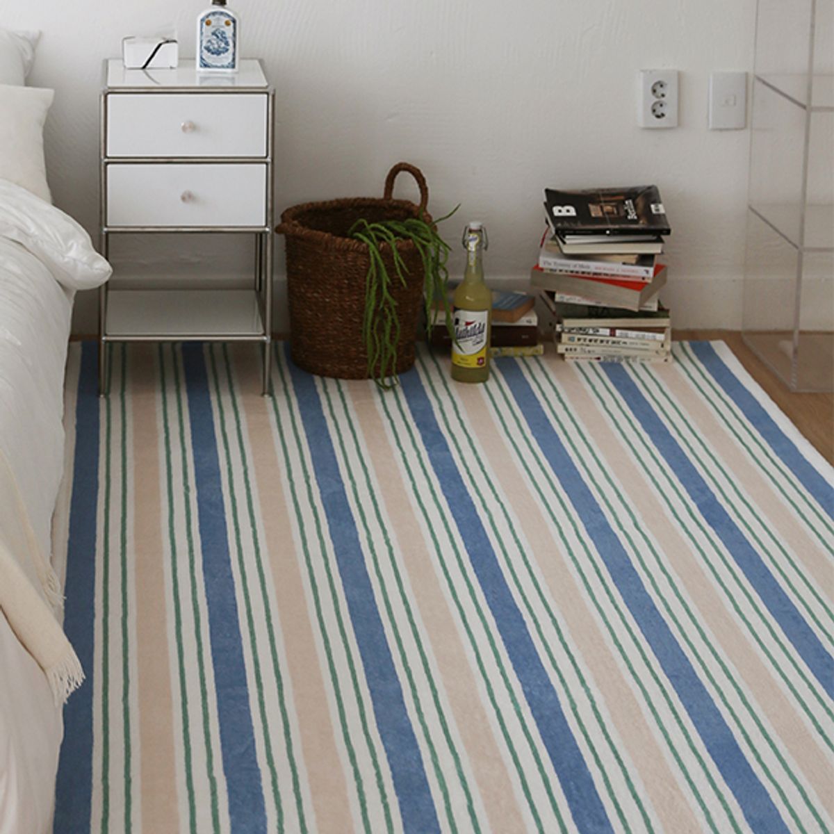 더프리그(THE FRIGG) 보우 빈티지 스트라이프 거실 러그