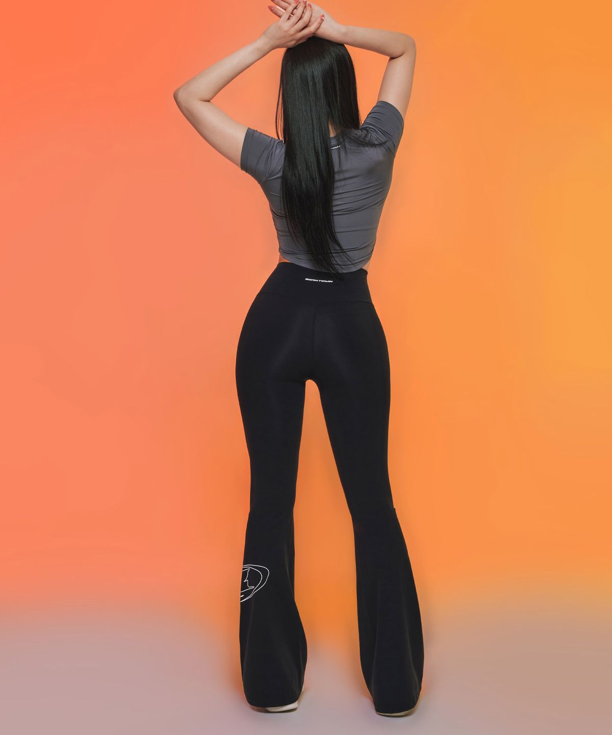 본투윈(BORN TO WIN) W STROKE B BOOTS CUT LEGGINGS [BLACK]