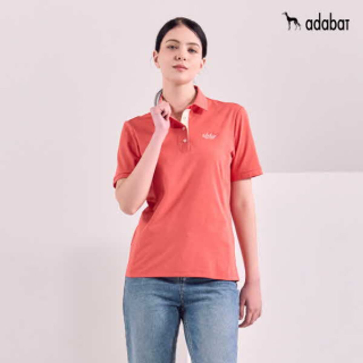 아다바트(ADABAT) 우먼즈 반팔 카라티셔츠 3color
