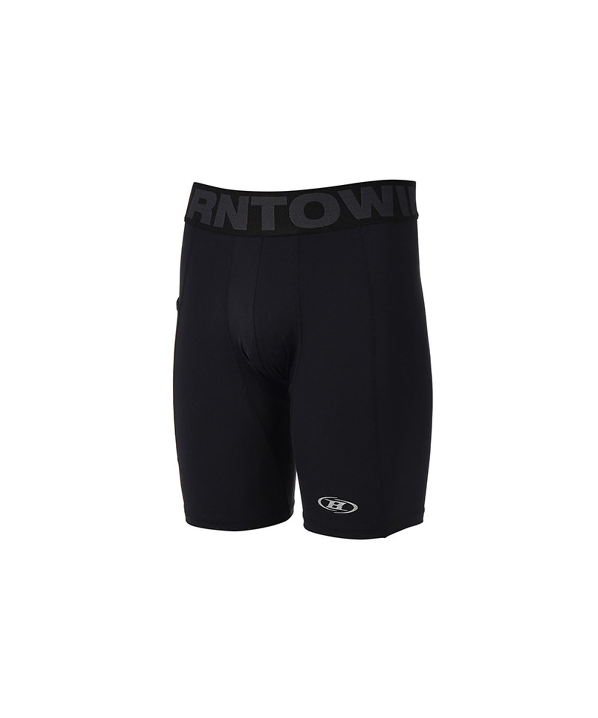 본투윈(BORN TO WIN) OUTBAND ACTIVE SHORT LEGGINGS [BLACK]