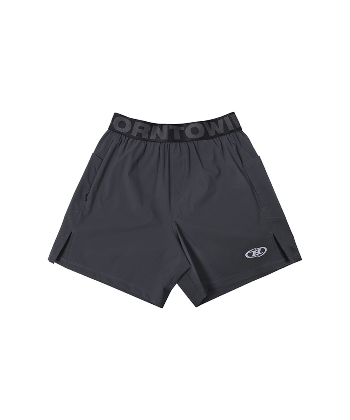 본투윈(BORN TO WIN) OUTBAND BRN ACTIVE SHORTS [CHARCOAL]