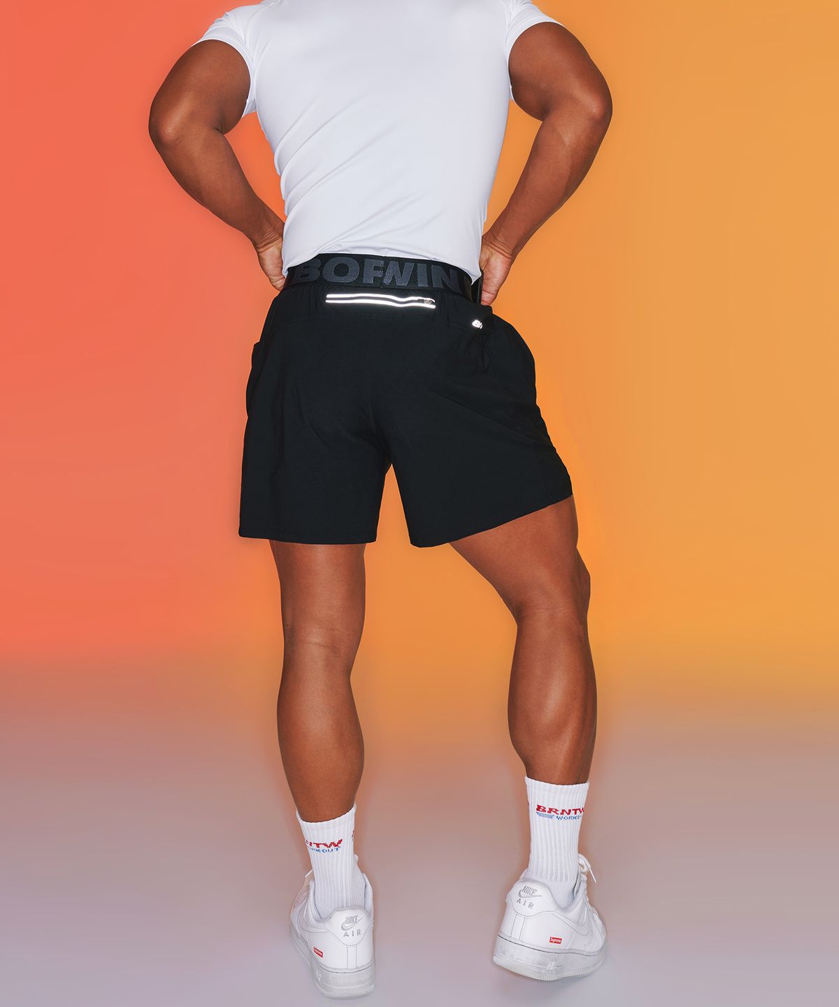 본투윈(BORN TO WIN) OUTBAND BRN ACTIVE SHORTS [BLACK]