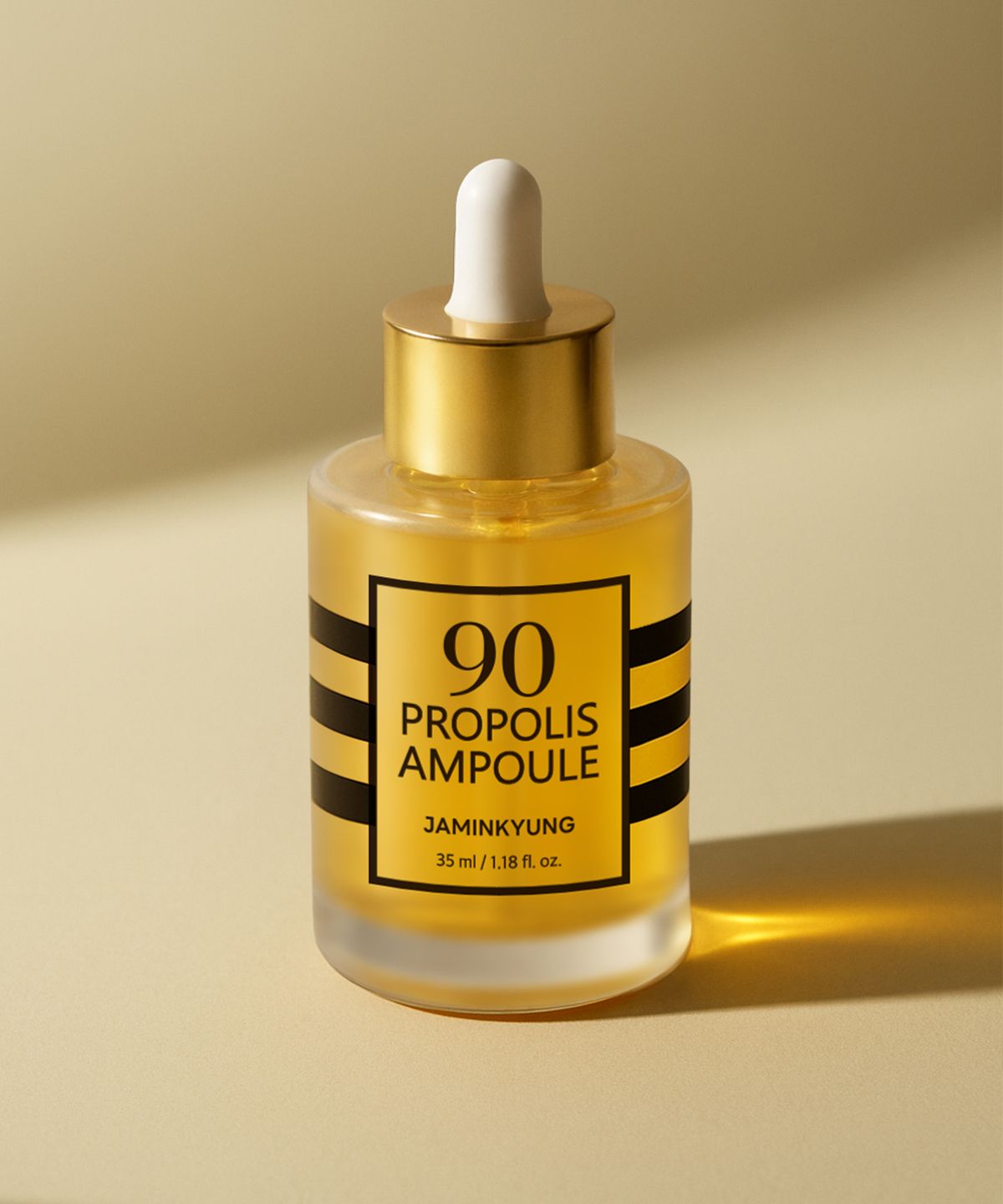 자민경(JAMINKYUNG) 90 프로폴리스 앰플 35ml [증정: 오일투폼 1ml+달팽이크림 1ml 체험분 2매]