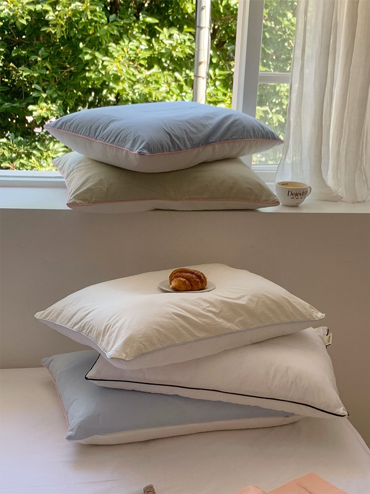 비비홈(VIVIHOME) 셔벗 리버서블 스노우리플 베개커버 5colors