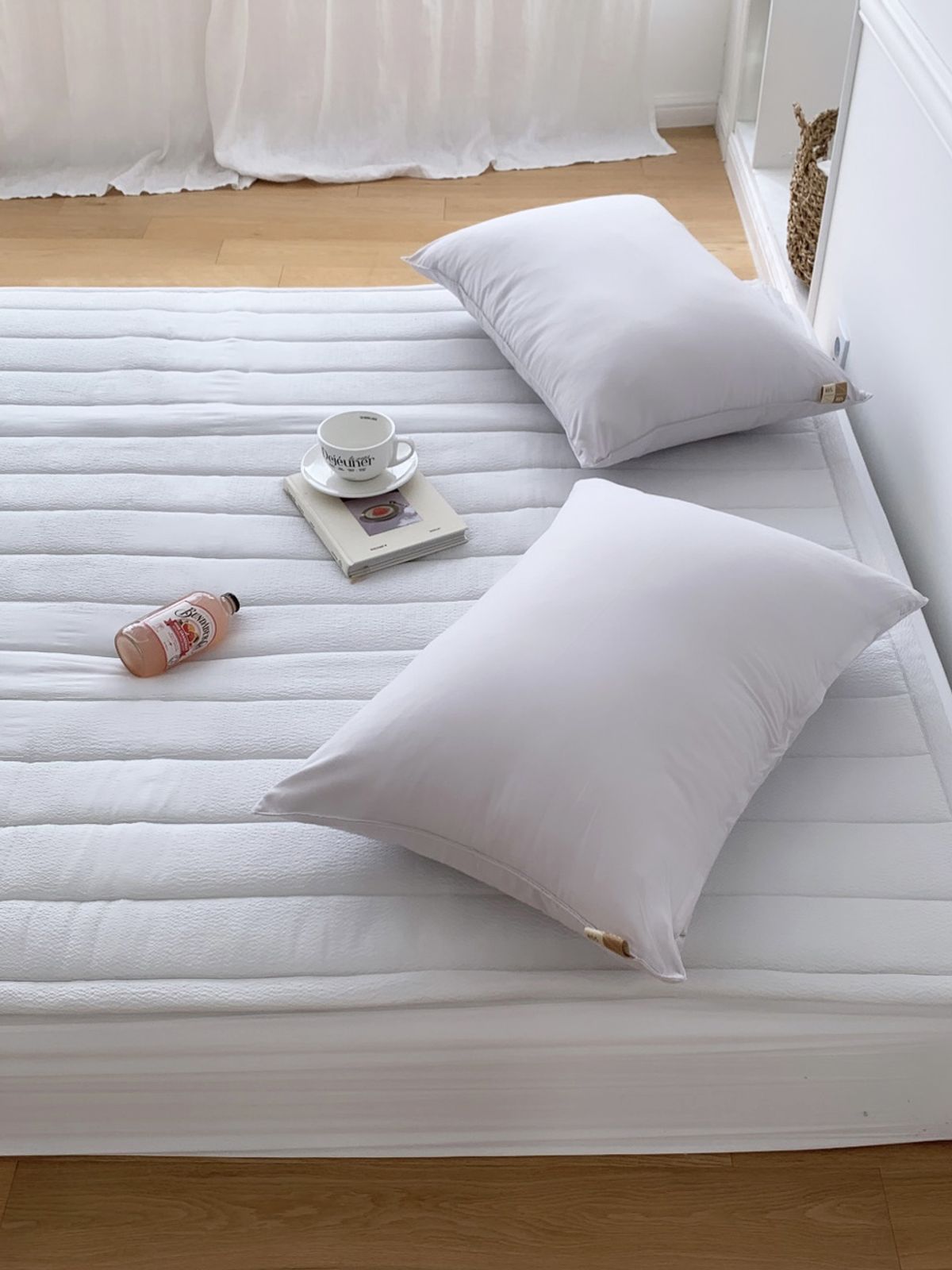 비비홈(VIVIHOME) 스노우 리플 시어서커 냉감 여름 이불패드 S/SS/Q 3colors
