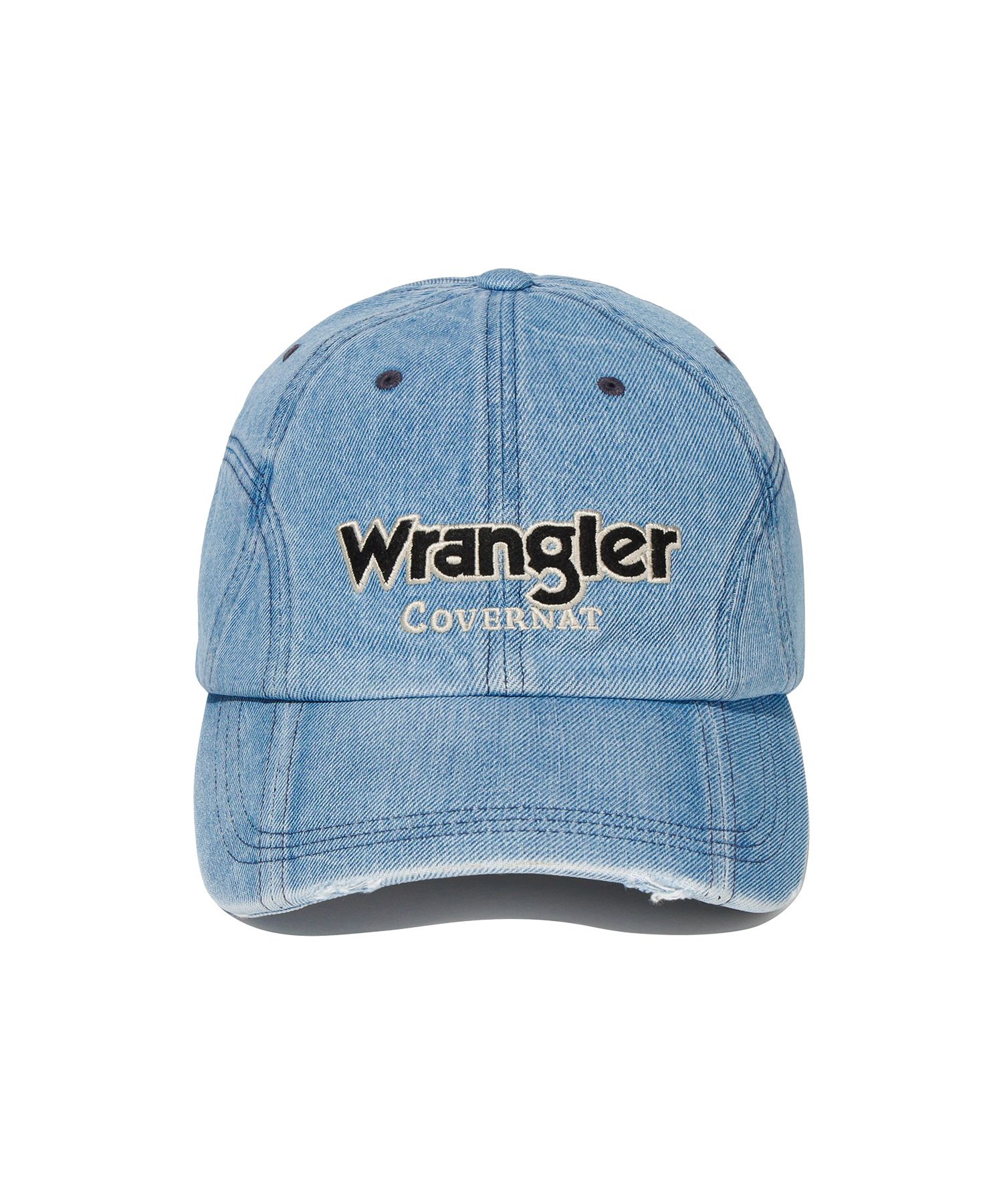 ハット [COVERNAT X Wrangler] Logo denim washing ball cap 4NY059 MUSINSA | COVERNAT [CovernotXWrangler] Logo Denim Washing